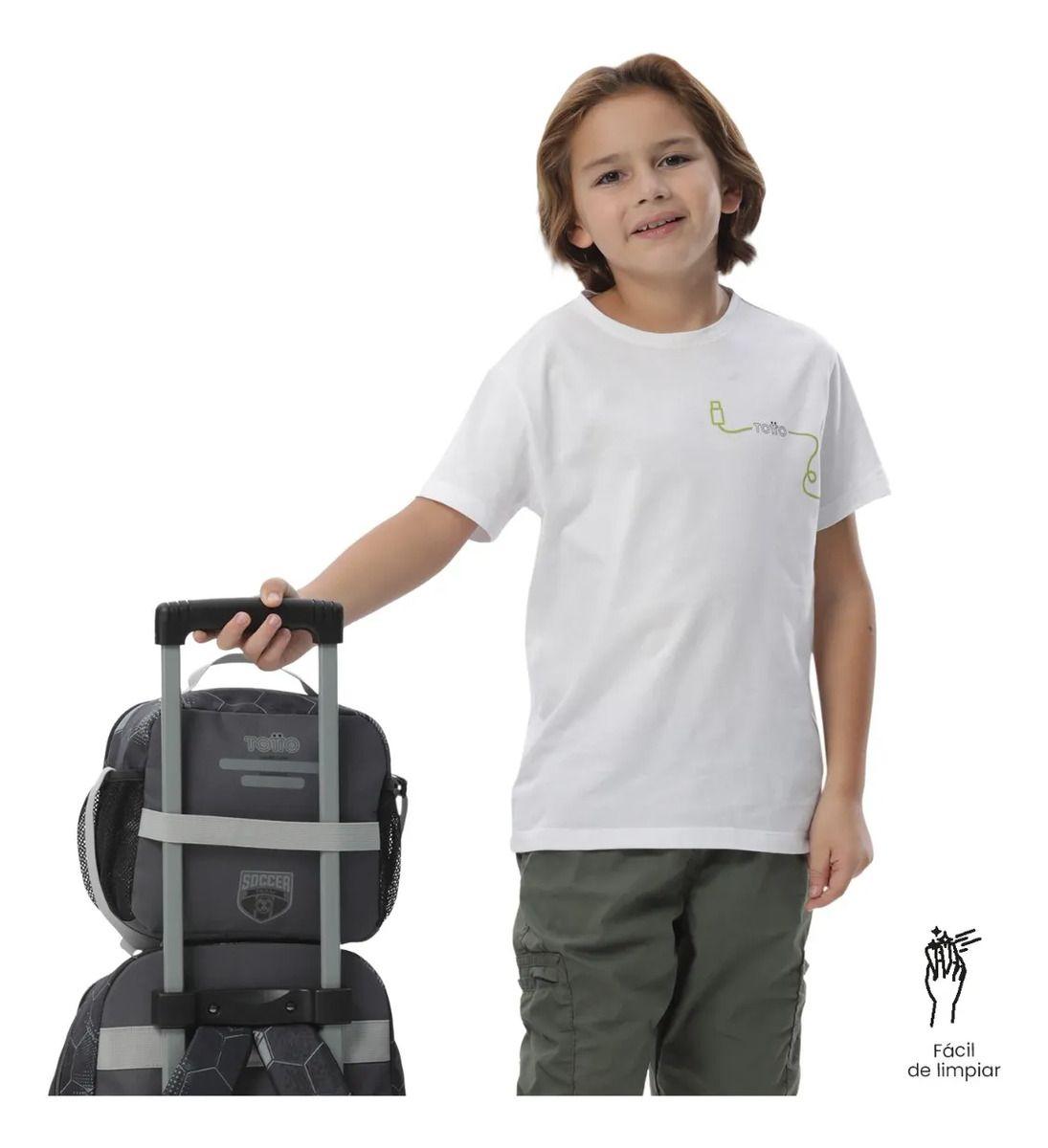 Lonchera Térmica Para Niño Champion Grande Gris-4