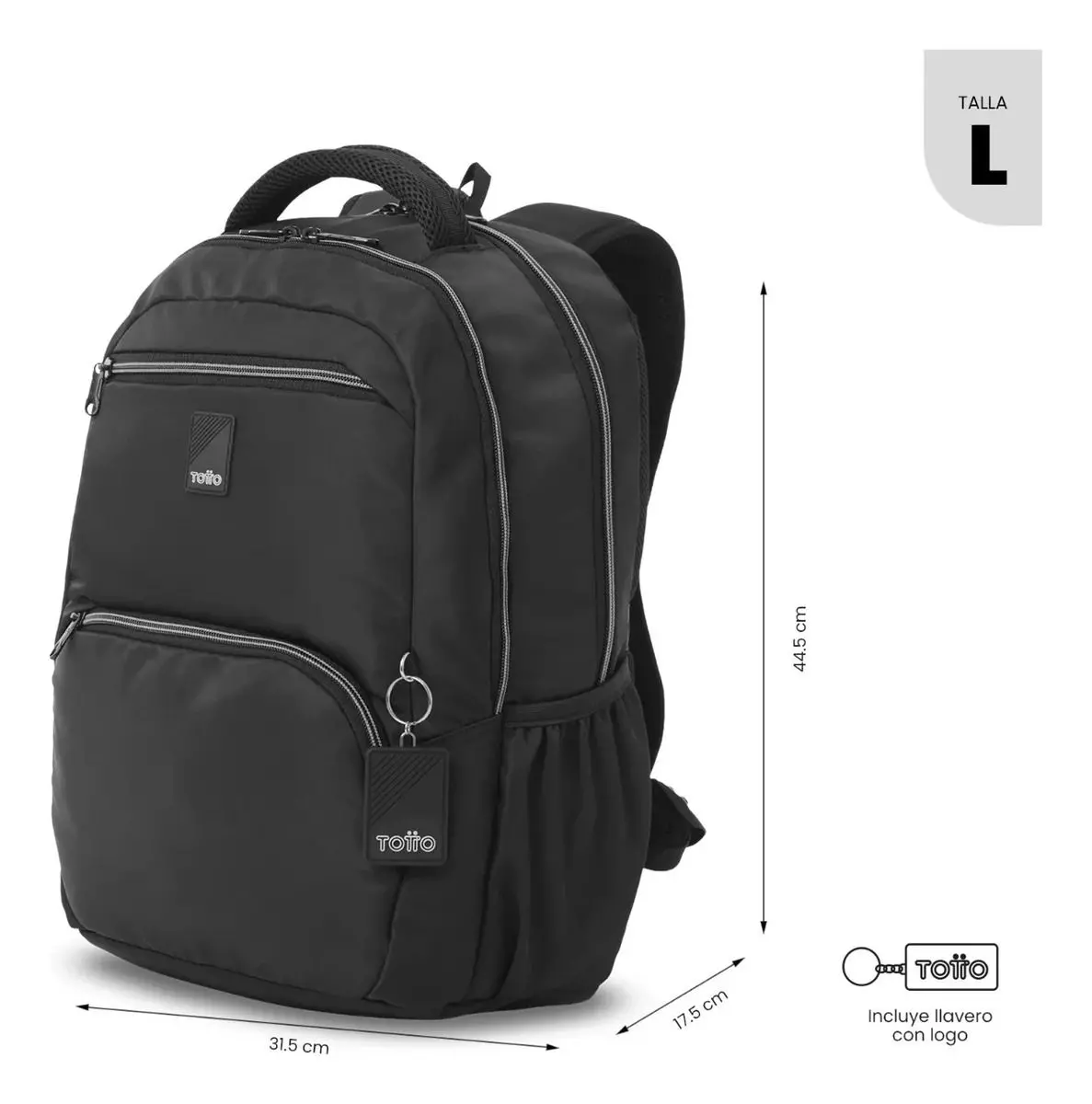 Mochila Universitario  Tracer 4 2.0 Porta Pc 14  Negro-2