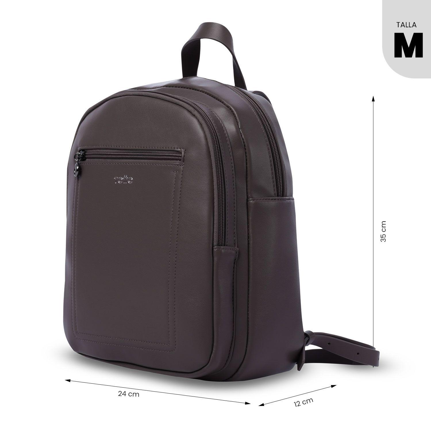 Mochila Universitaria Style 2 Café Mujer Totto-2