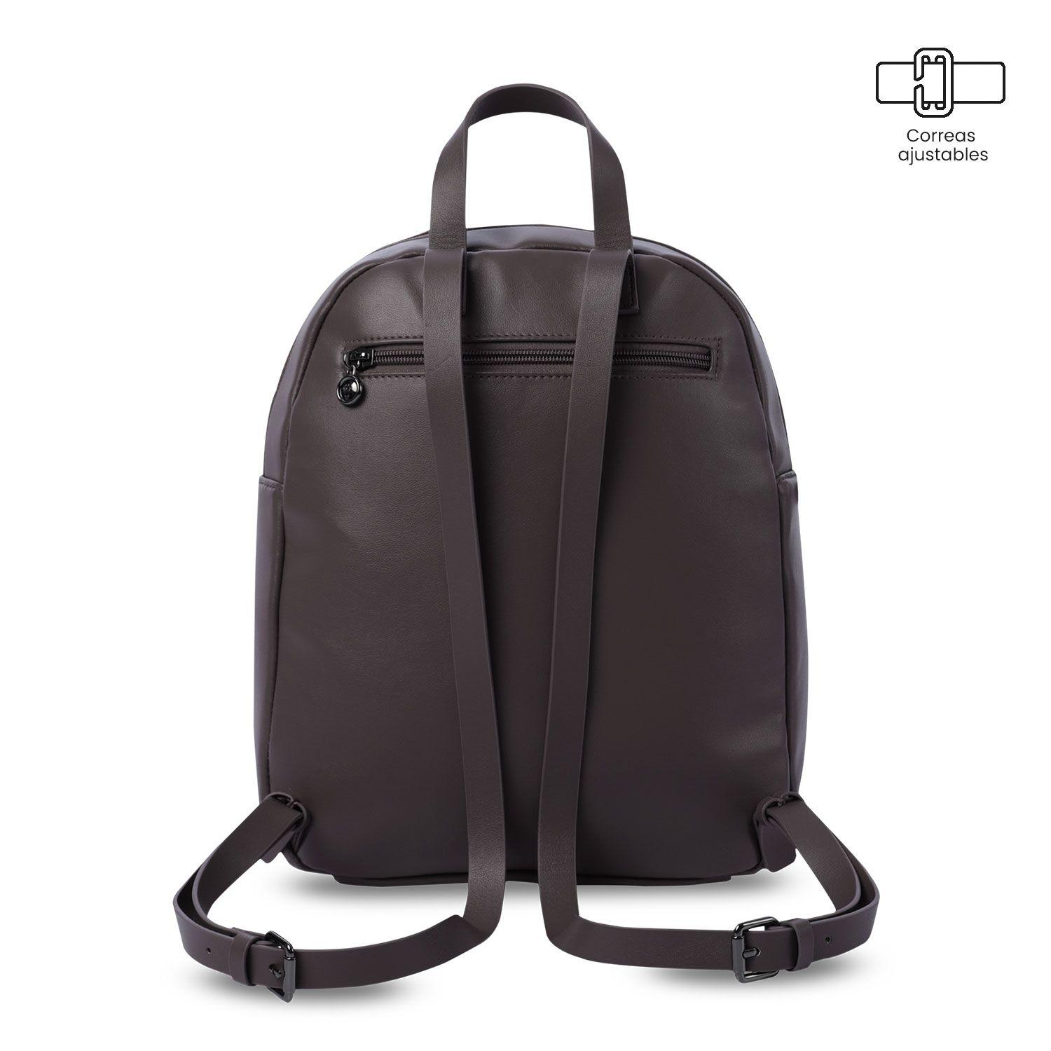 Mochila Universitaria Style 2 Café Mujer Totto-3