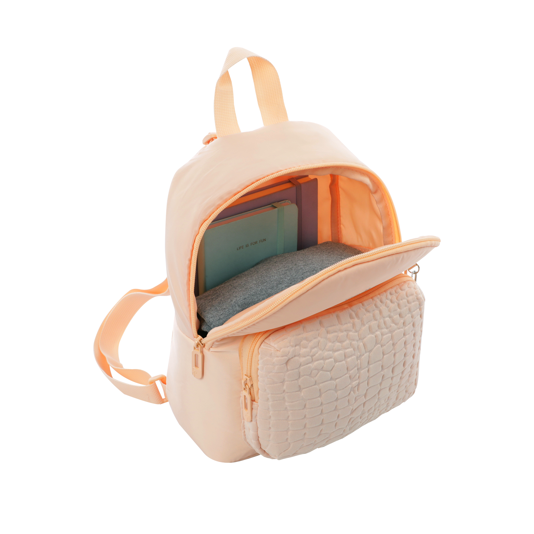 Mochila Universitaria Baltra Durazno Mujer Totto-3