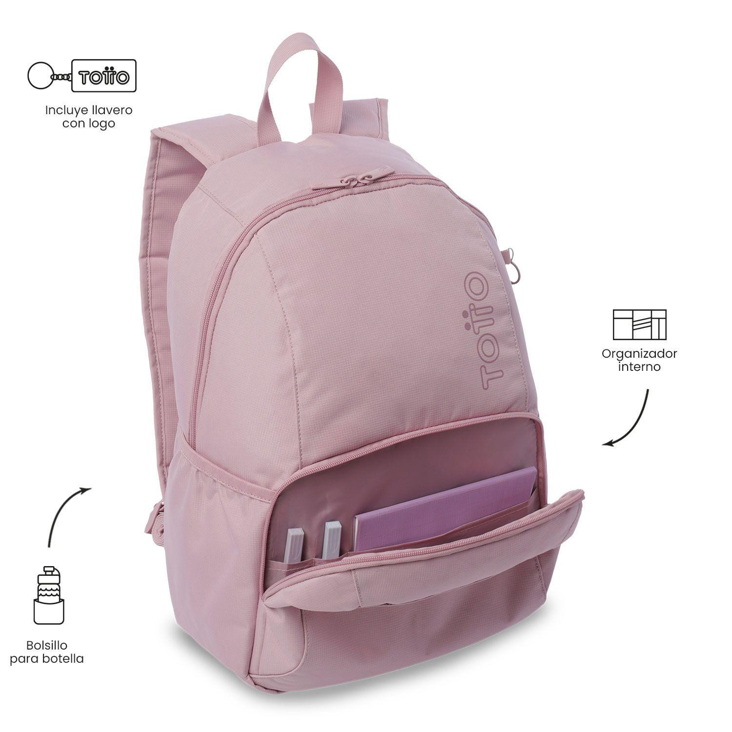 Mochila Universitario  Ometto 2.0 Porta PC 14" Rosado-5