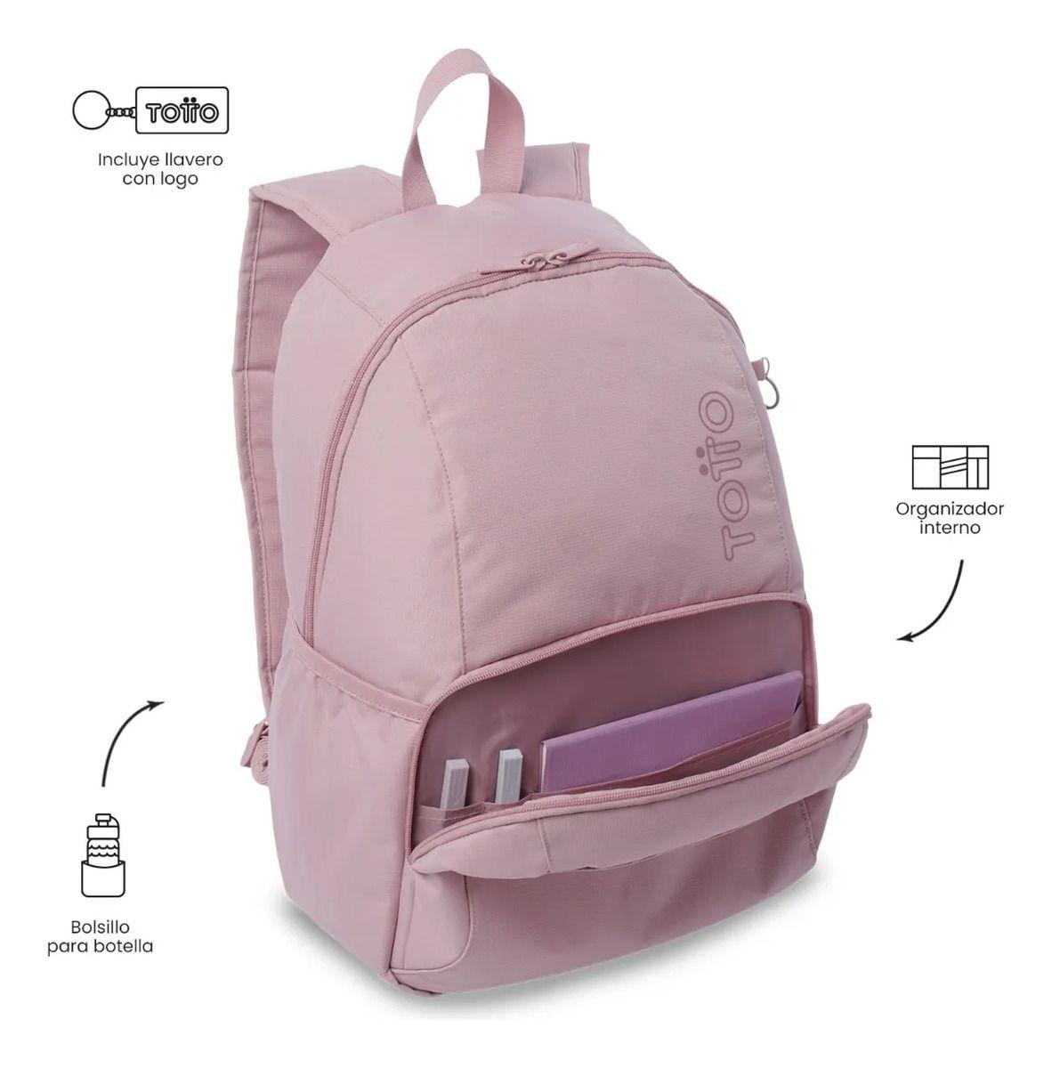 Mochila Universitario  Ometto 2.0 Porta Pc 14  Rosado-5