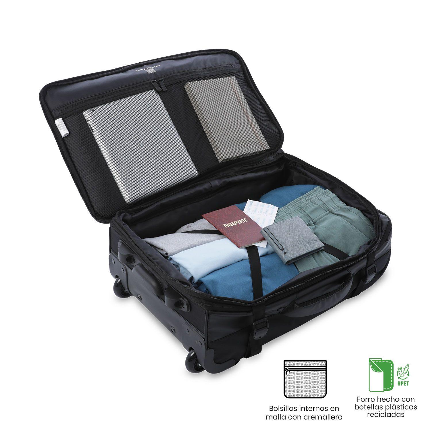 Maleta de 10 kilos Trip Pequeña Negra Totto-4