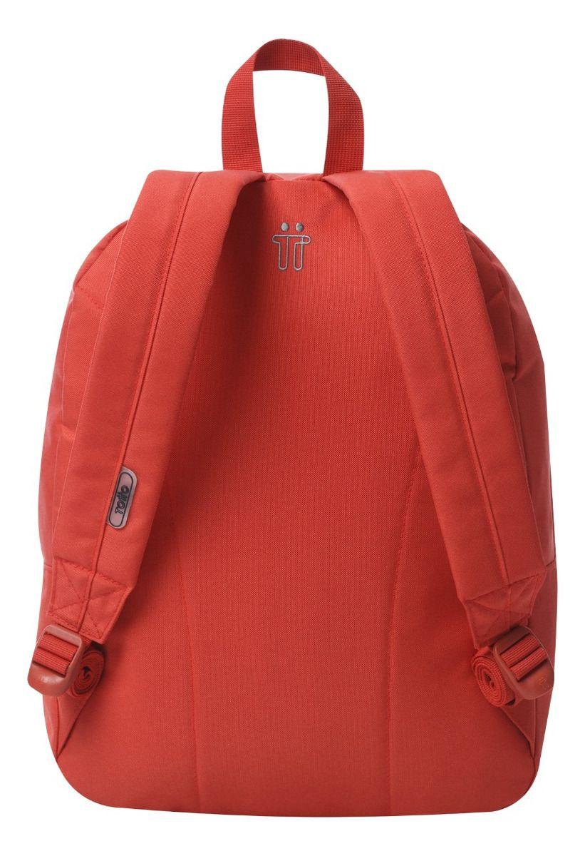 Mochila Escolar Totto Pack X2 + Estuche Multiuso Kalex Rojo-2