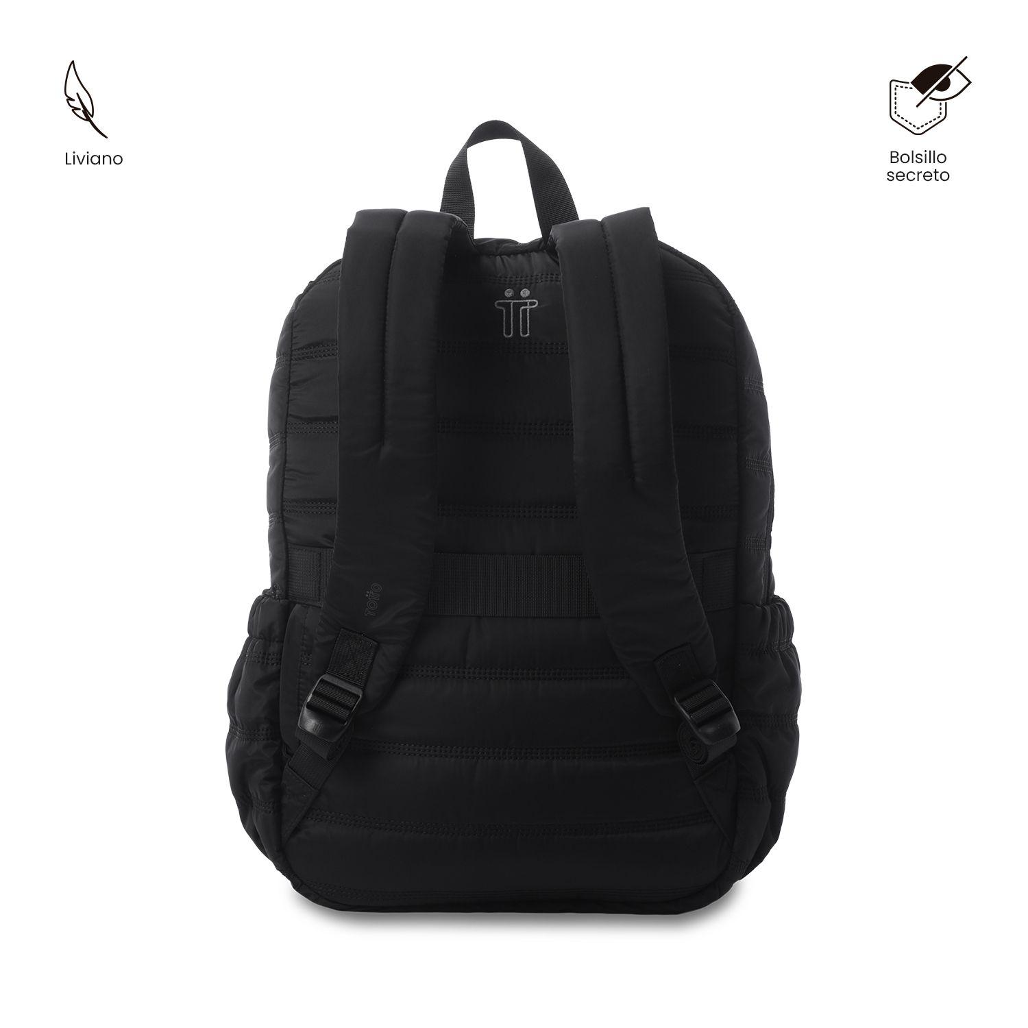 Mochila Universitario  Moxi Porta PC 15" Negro-3