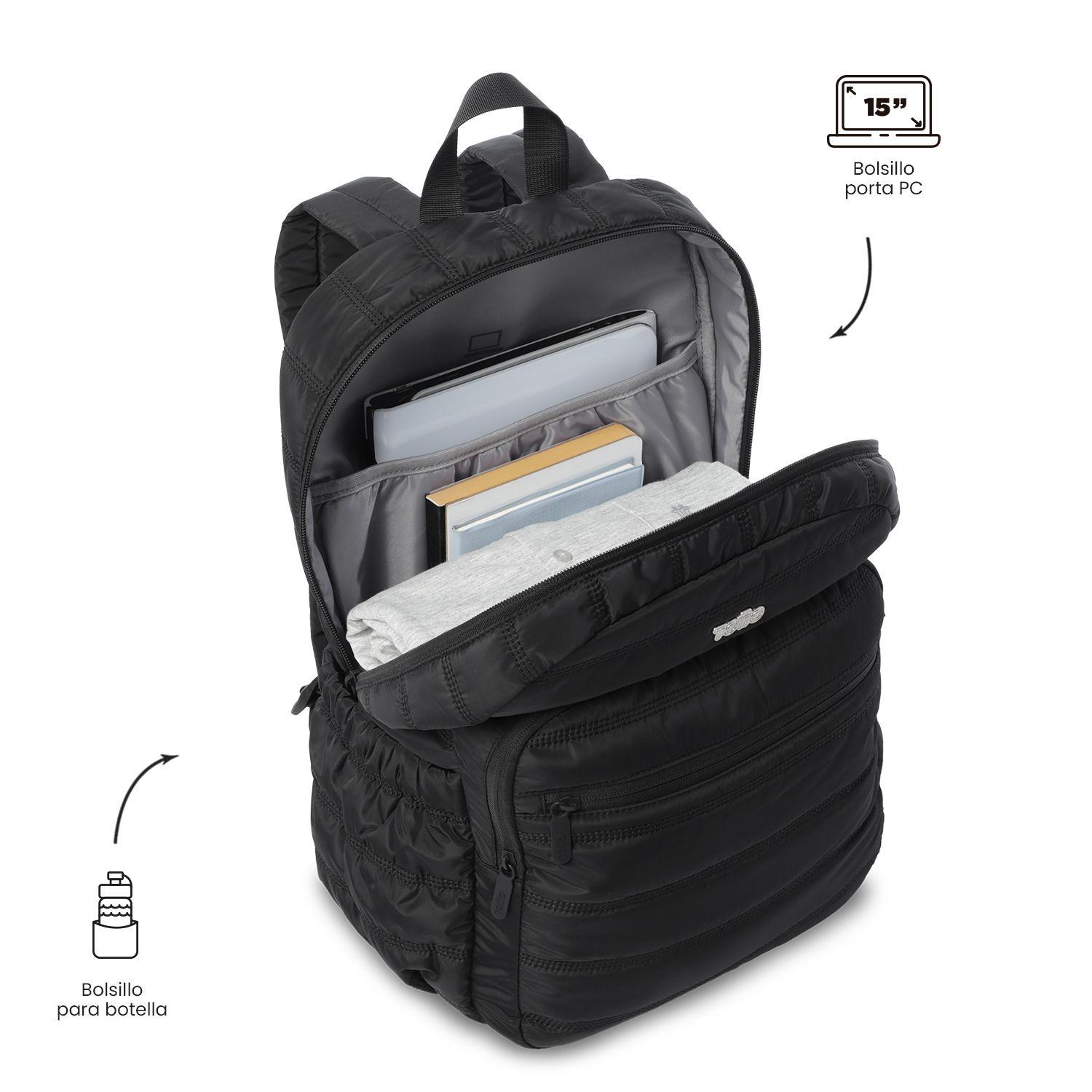 Mochila Universitario  Moxi Porta PC 15" Negro-4