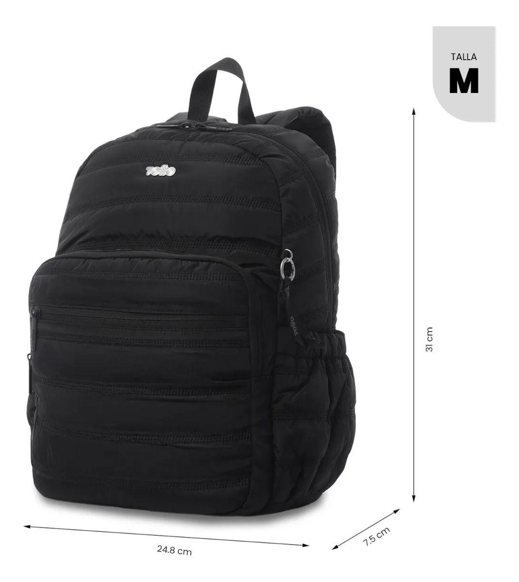 Mochila Universitario  Moxi Porta Pc 15  Negro-2