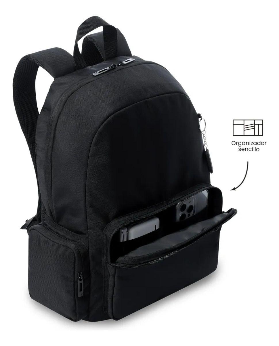 Mochila Universitario Kobe Porta Pc 16  Negro Unisex-5