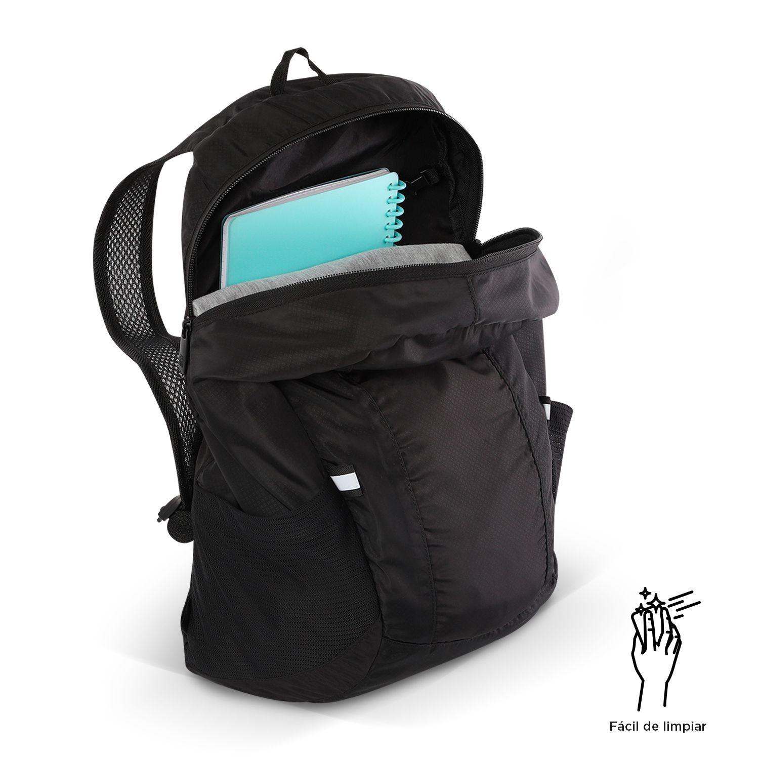 Mochila Plegable Troker M Negro/Black-4