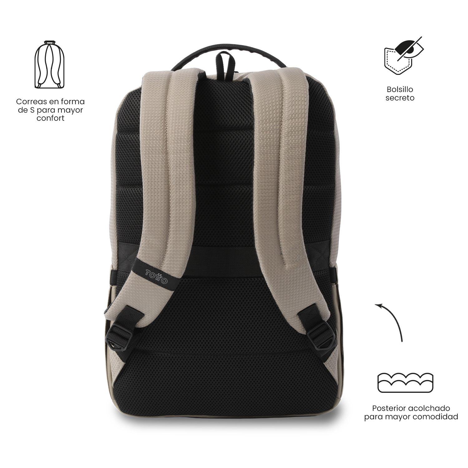 Mochila Ejecutivo Porta PC 15" Drift Café Hombre-3