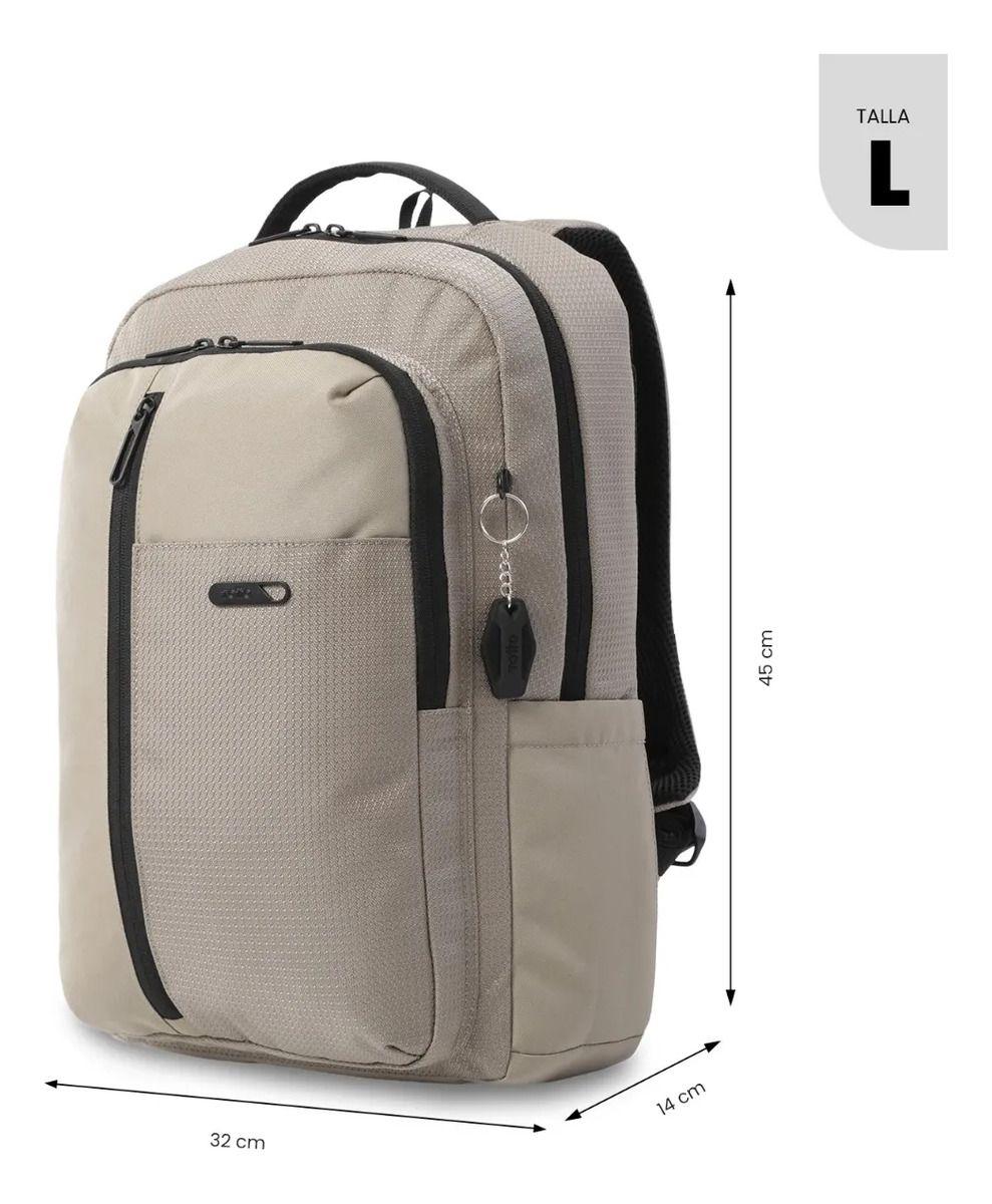 Mochila Ejecutivo Porta Pc 15  Drift Café Hombre-2