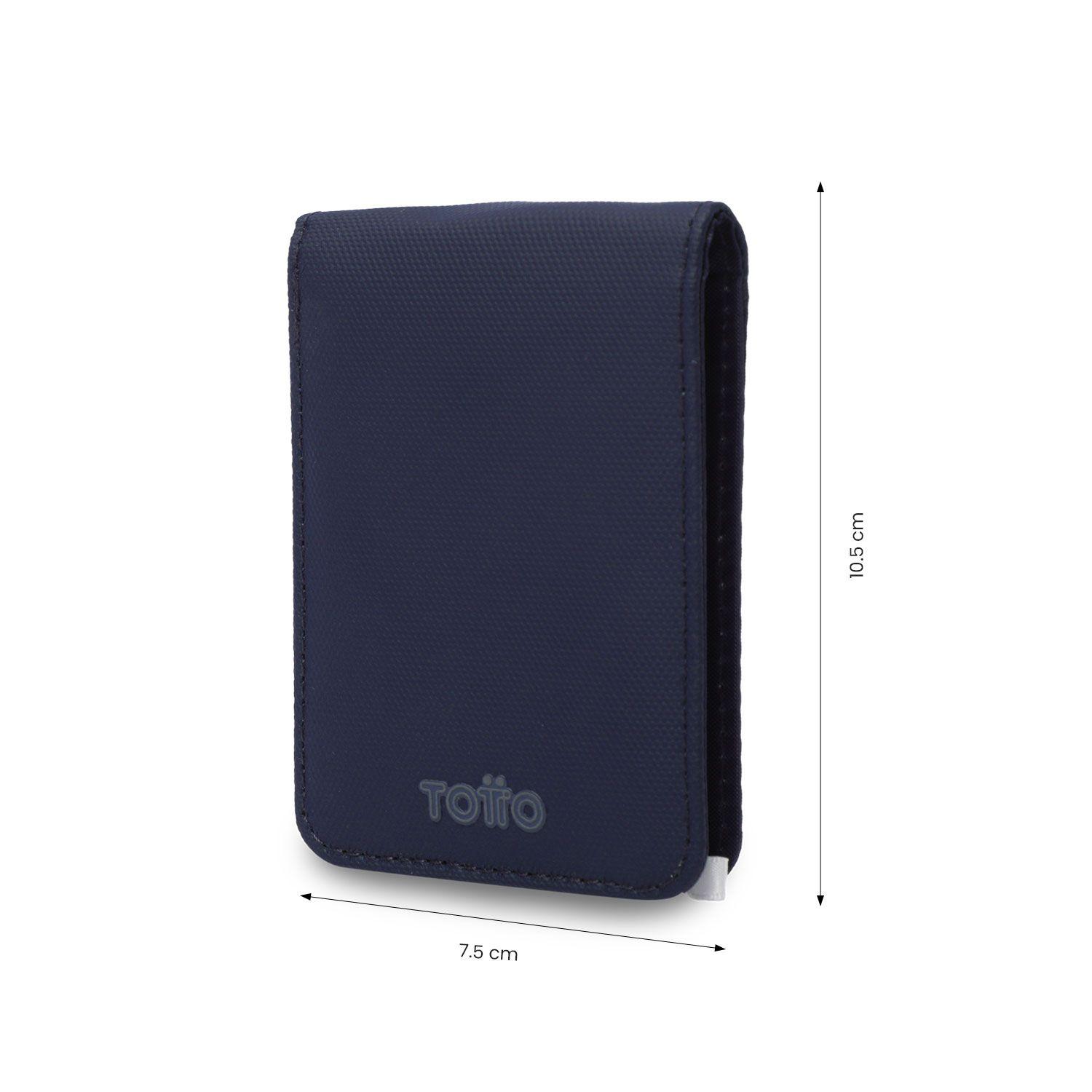 Billetera Hombre Wood Pequeña con RFID Blocker Azul -1