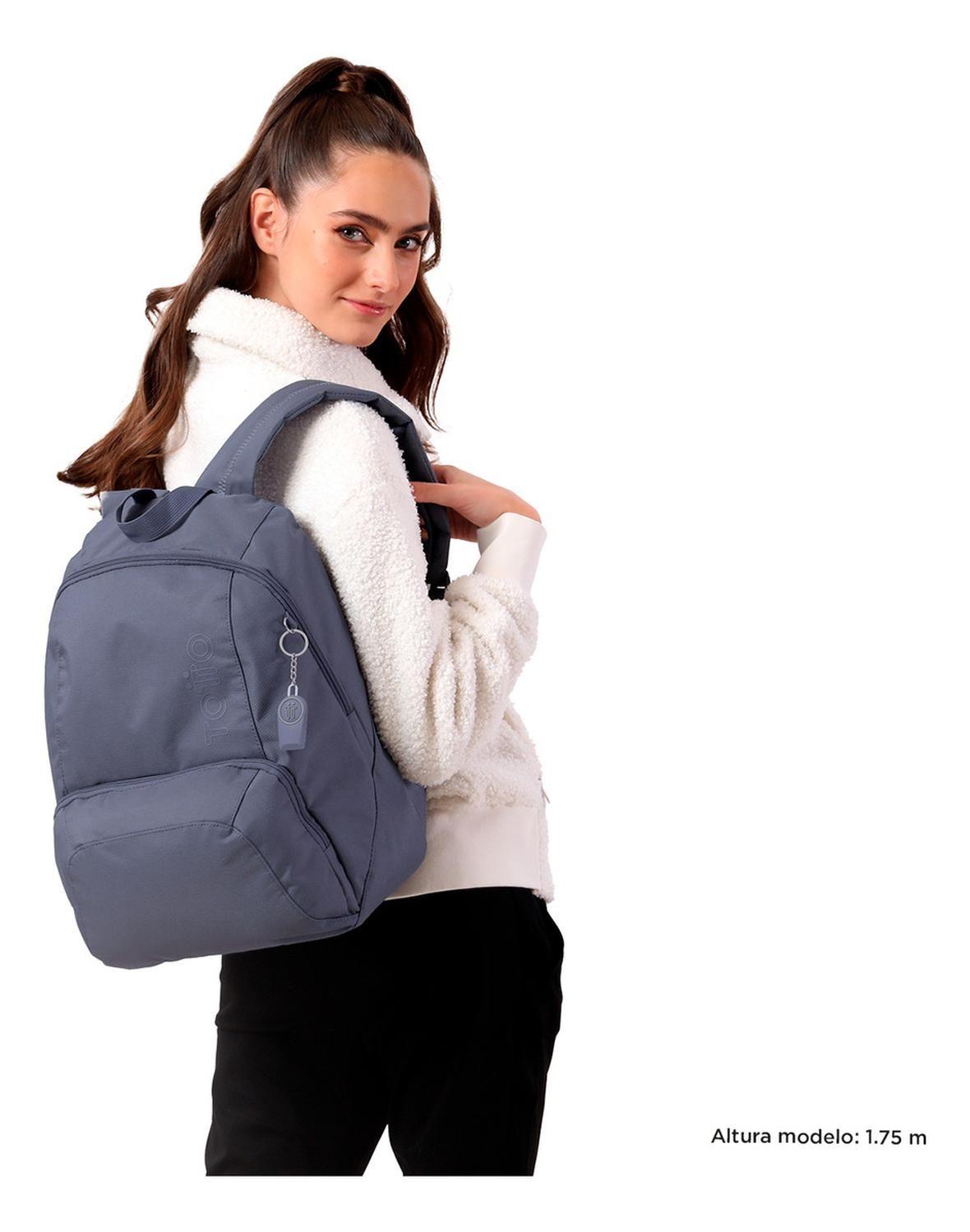 Mochila Mujer Totto Gammatto Gris Folkstone Gray-1