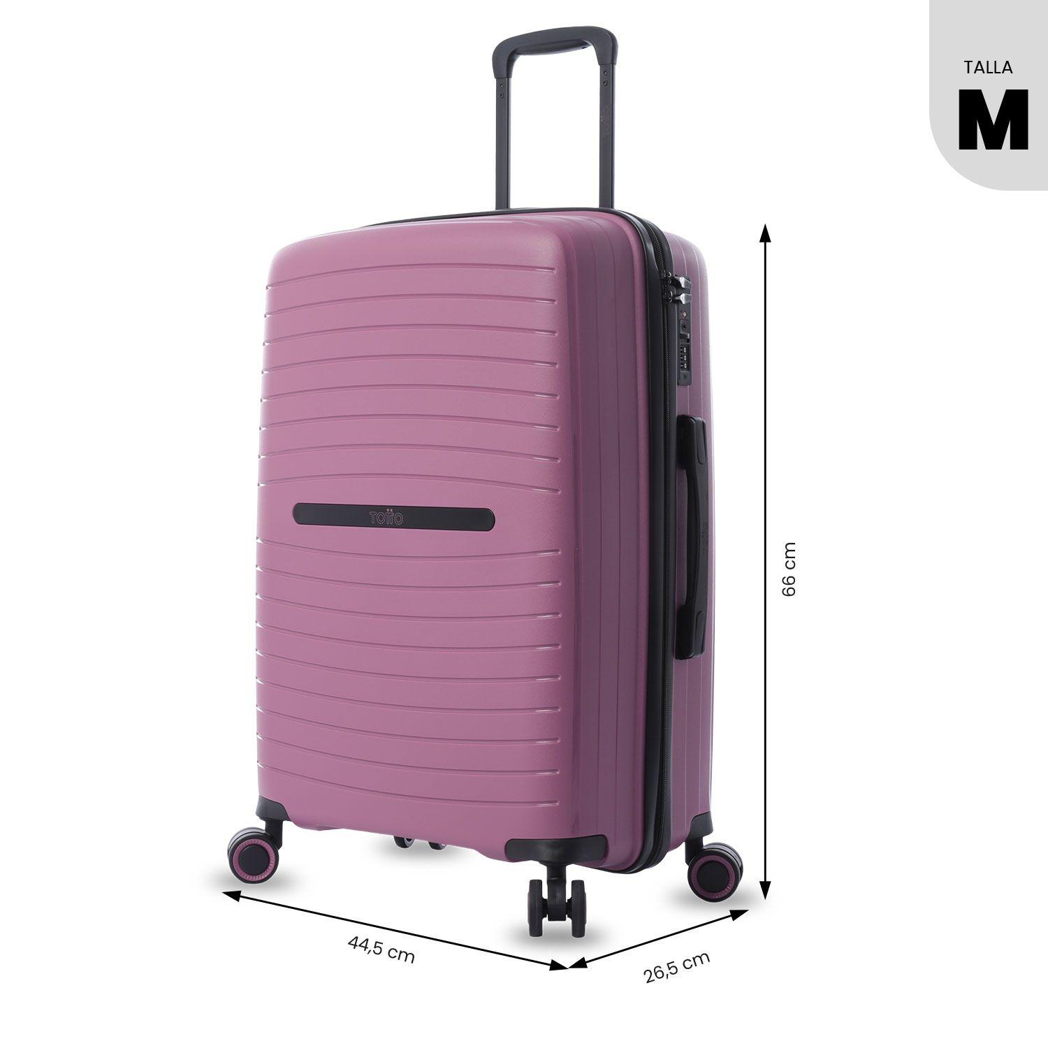 Maleta de Viaje Mediana 360 Wave 2.0 Rosada Totto-2