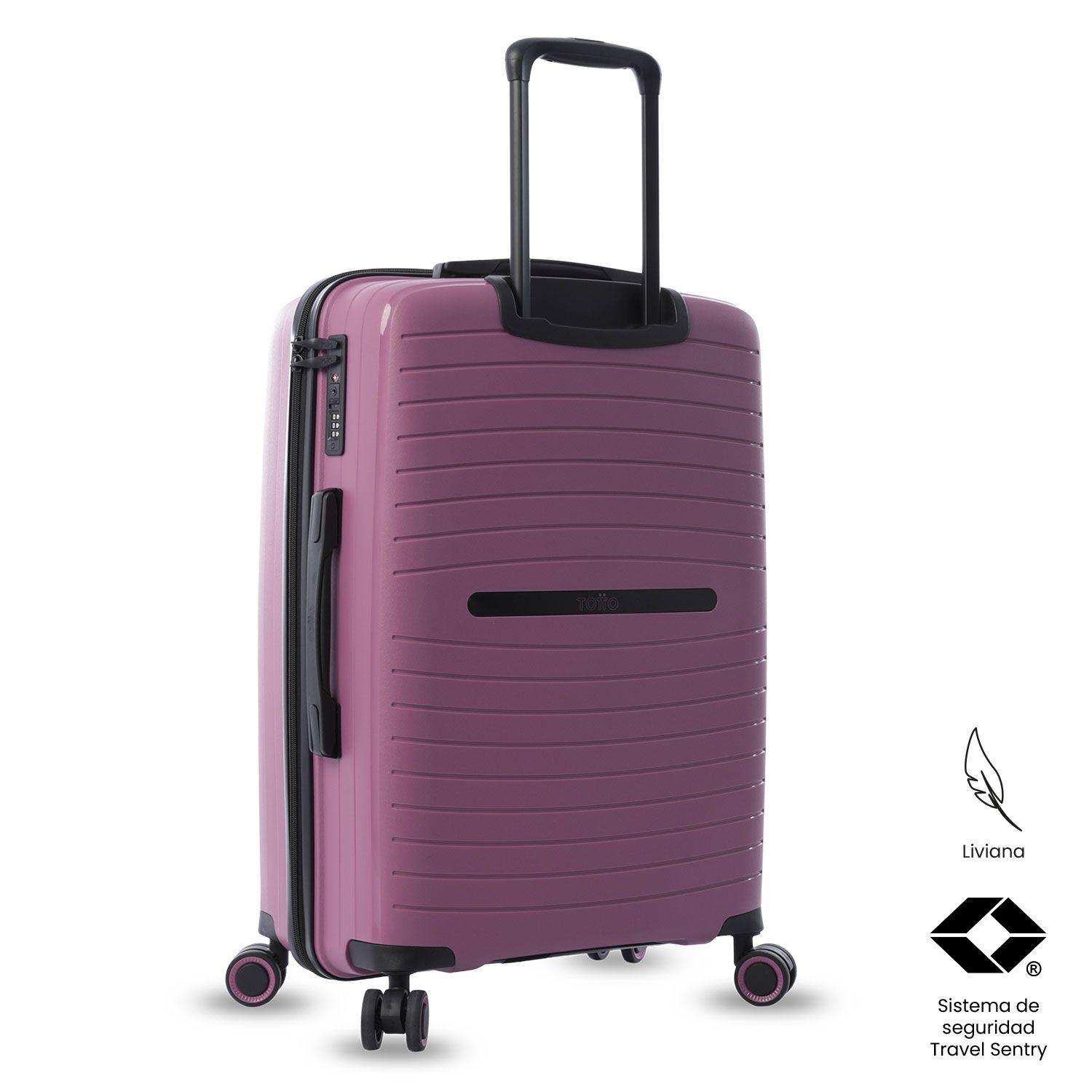 Maleta de Viaje Mediana 360 Wave 2.0 Rosada Totto-4