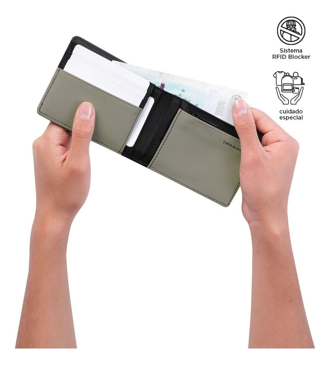 Totto Billetera Tarjetero RFID Hombre Blocker Grande Vli24254-2