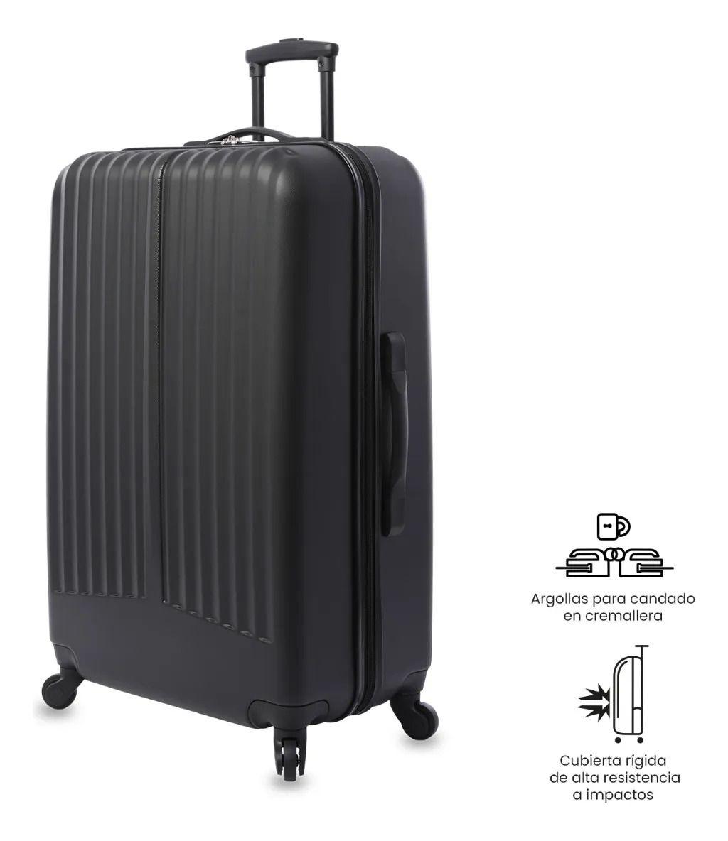 Maleta De Viaje Grande 23 Kilos 360 Rocka Negra-4