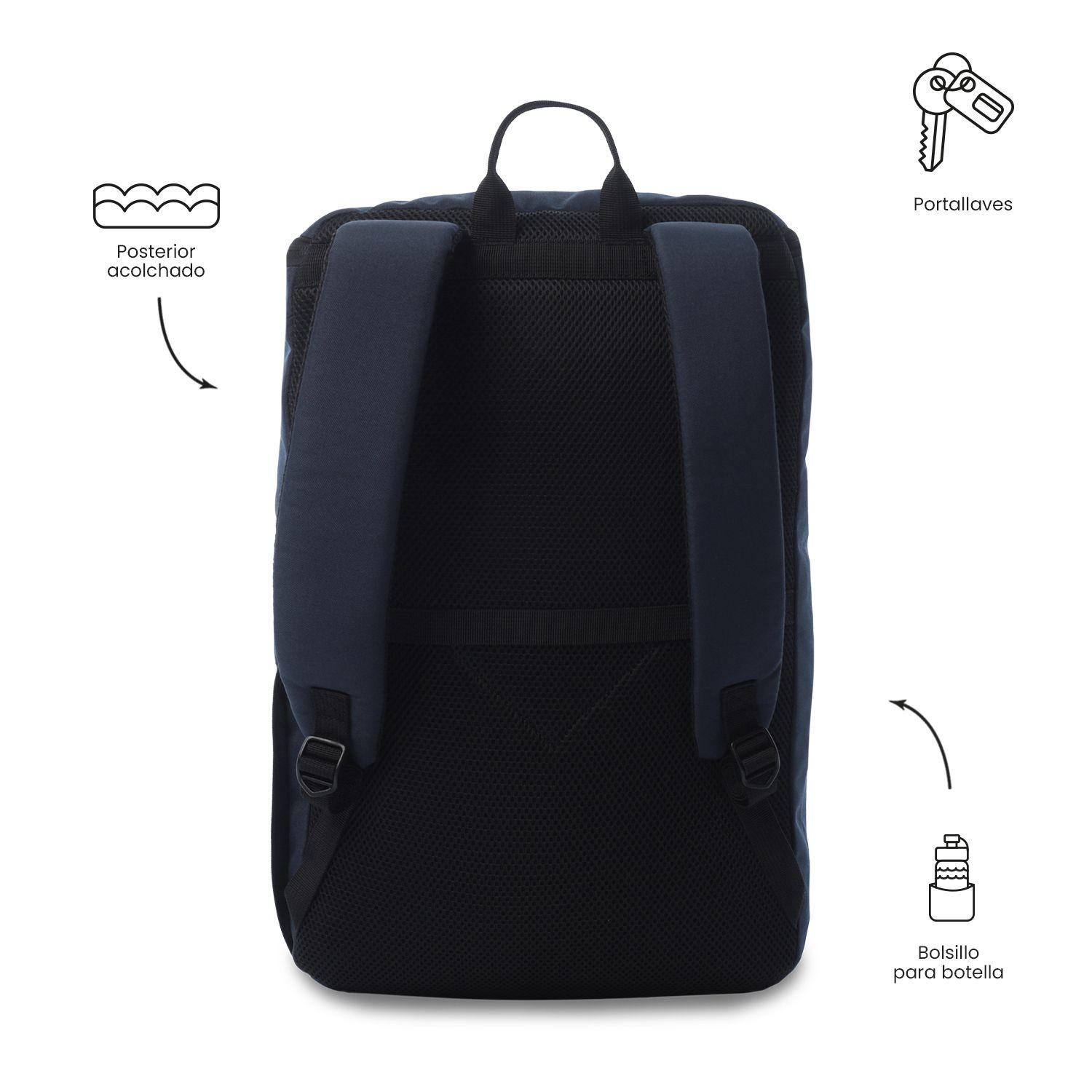 Mochila Ejecutivo Porta PC 15" Rap Azul Hombre-3