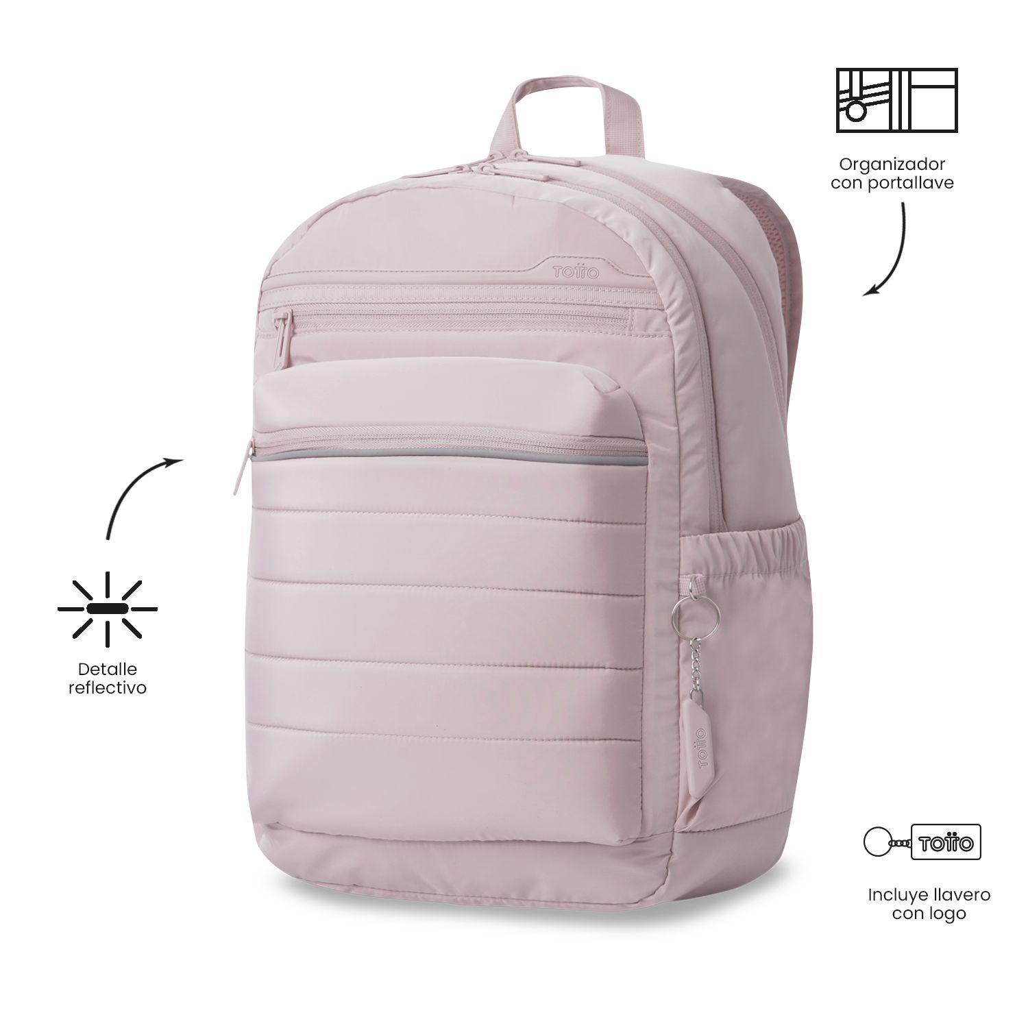 Mochila Universitario Plaine 2.0 Porta PC 14" Rosado Mujer-6
