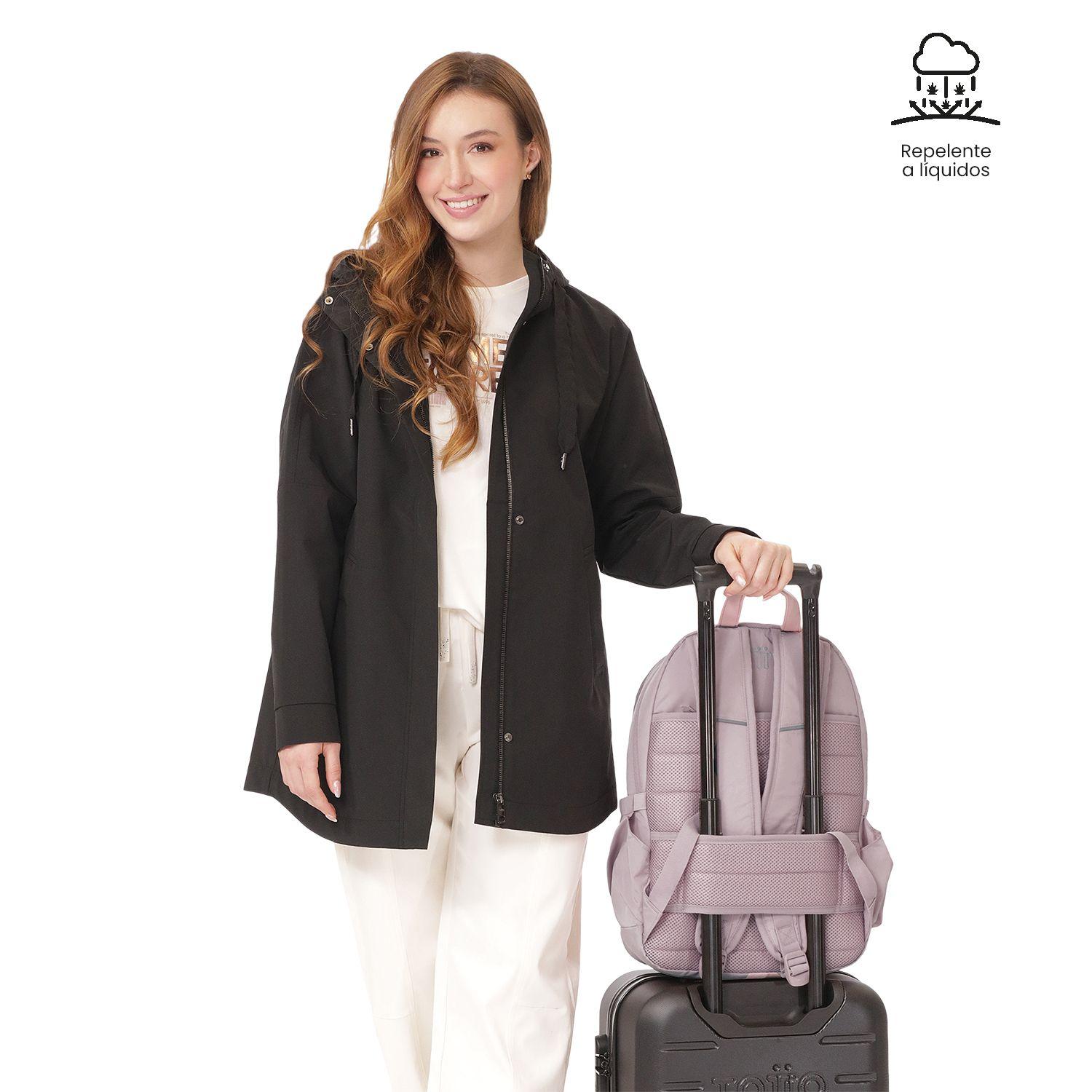 Mochila Universitario Plaine 2.0 Porta PC 14" Rosado Mujer-7