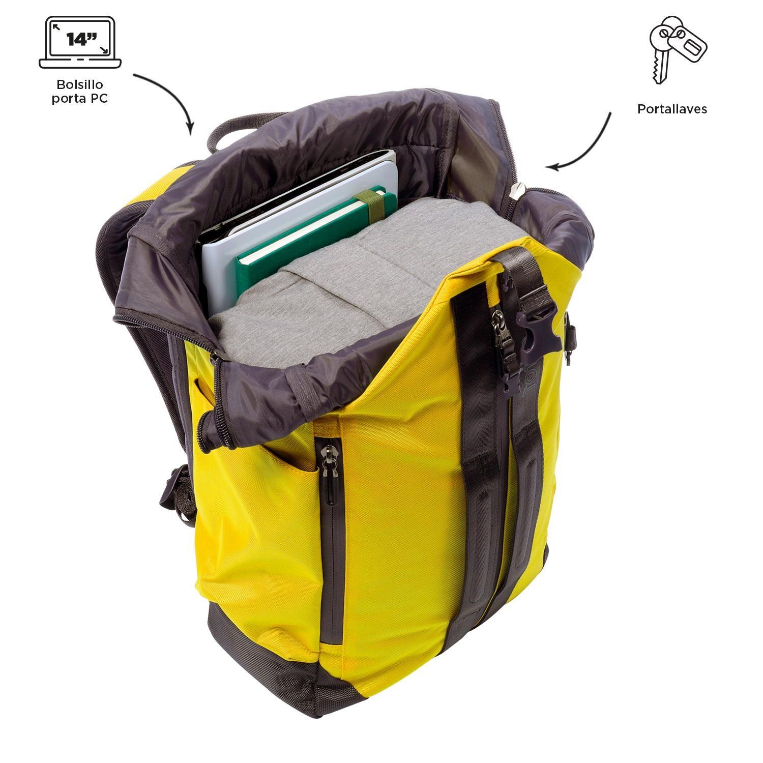 Mochila Notebook 14" Hombre Spurn 2.0 Amarillo-1