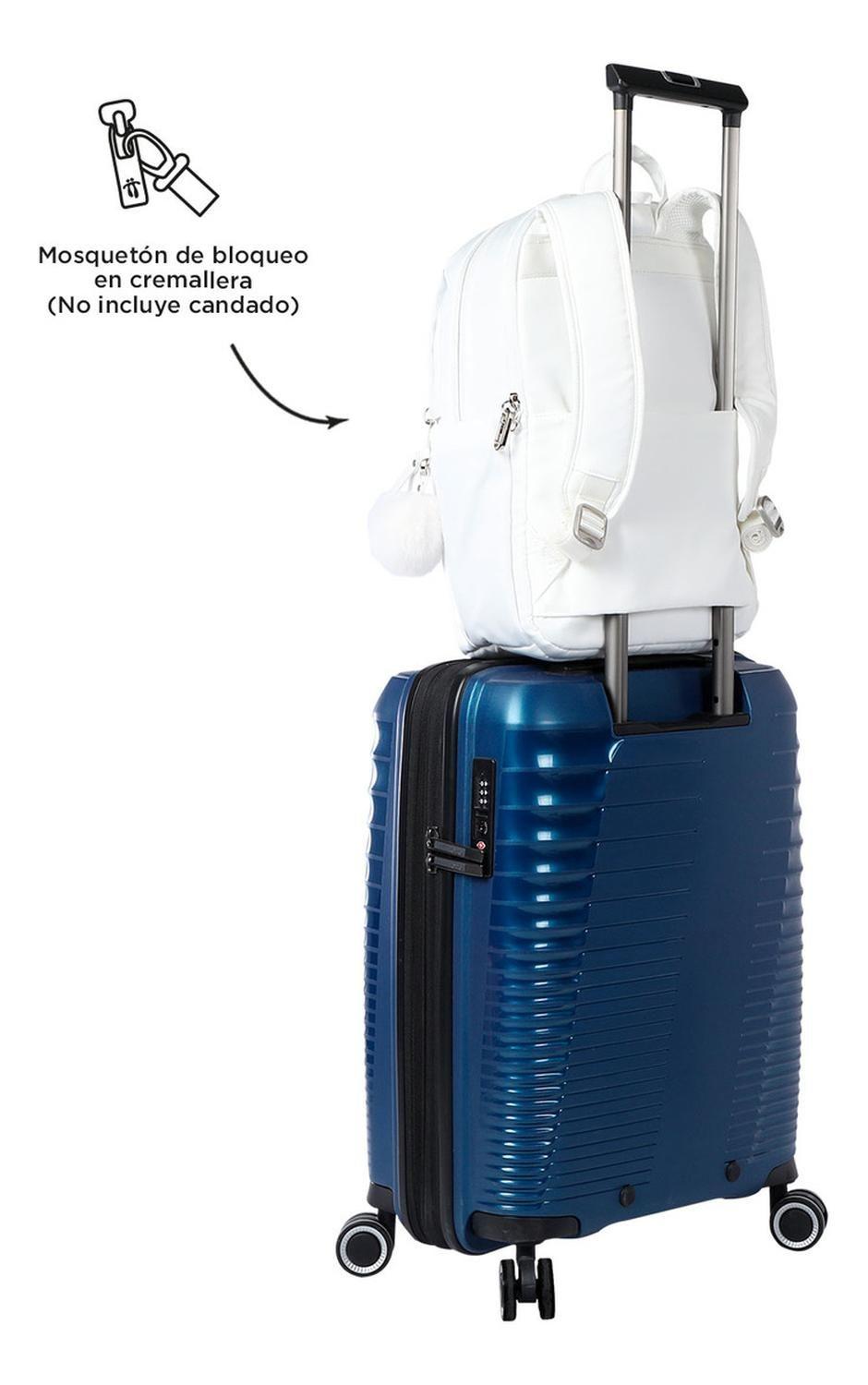 Mochila Ejecutiva Mujer Totto Adelaide 1 2.0 Bright White-7