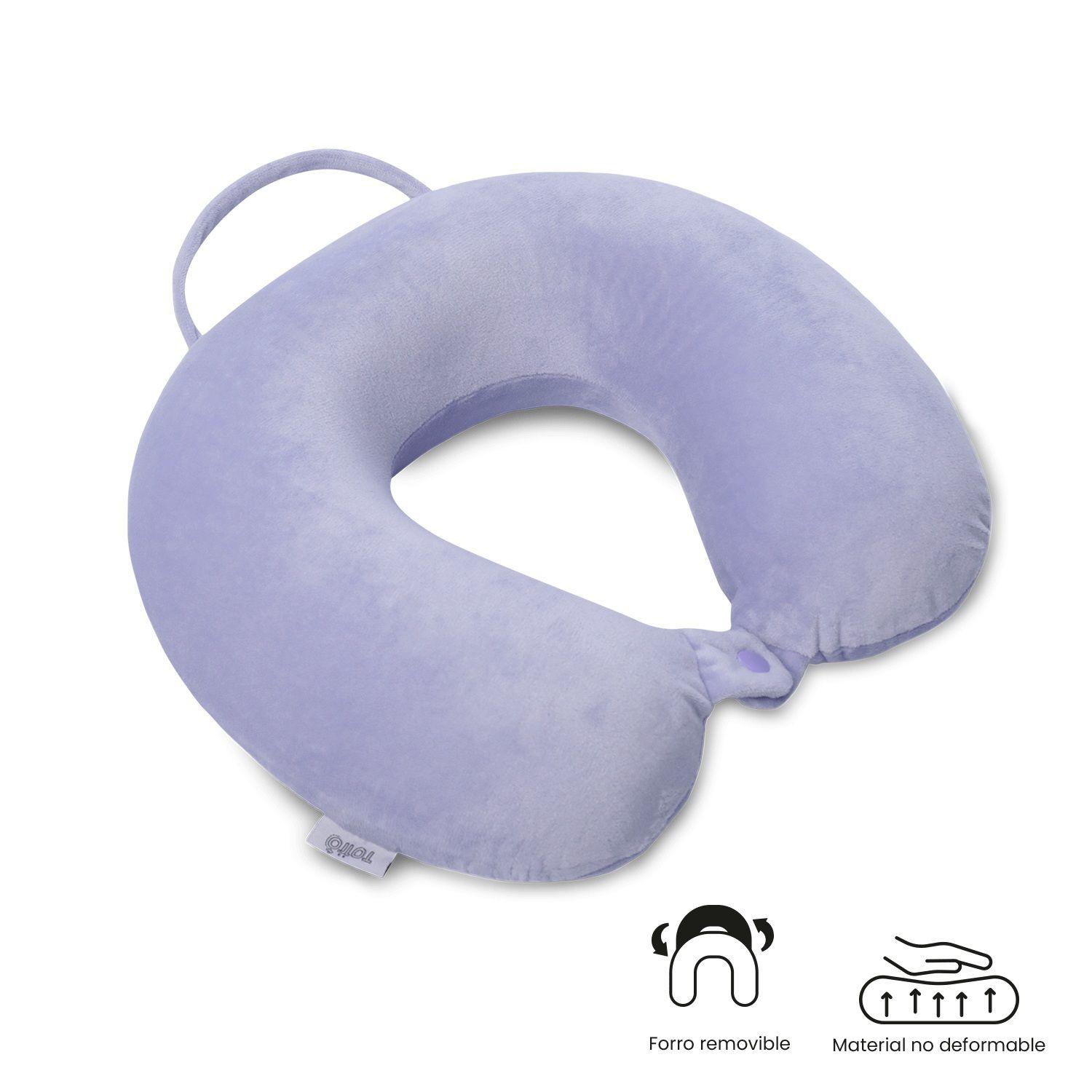 Almohada de Viaje Memory Foam Jet Pillow Morada  Totto-2