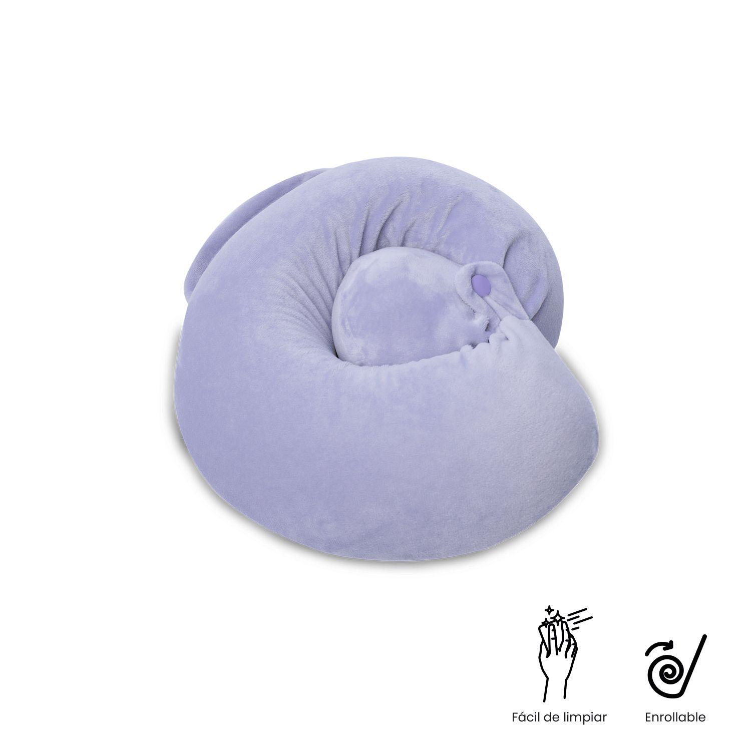 Almohada de Viaje Memory Foam Jet Pillow Morada-3