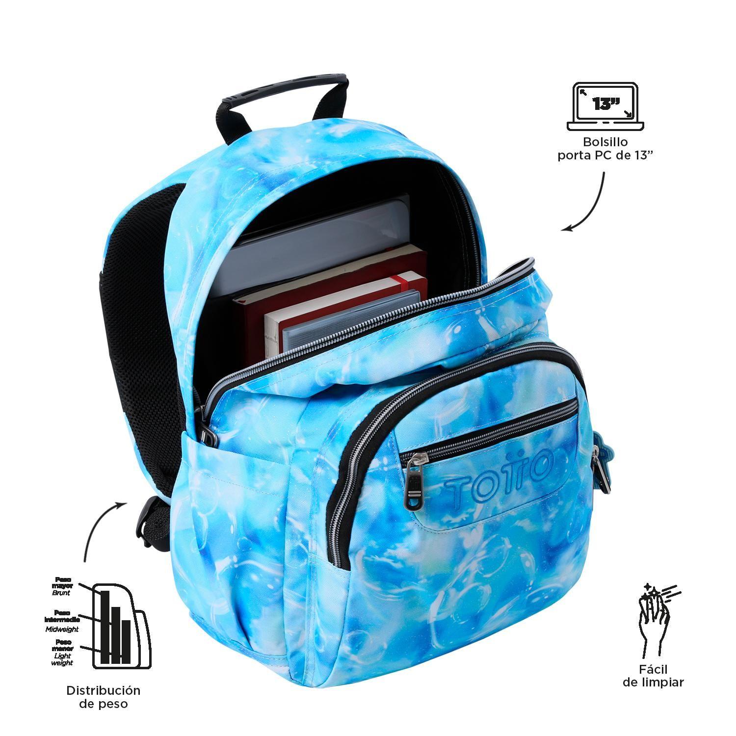 Mochila Escolar Gommas Glitter Bubul-4