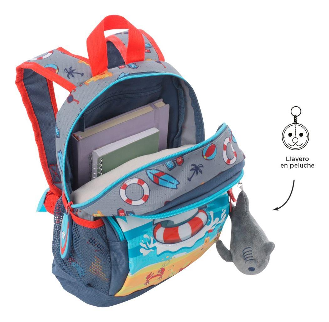 Mochila Escolar Infantil Totto Classic Little Surfer 7L Niño-4