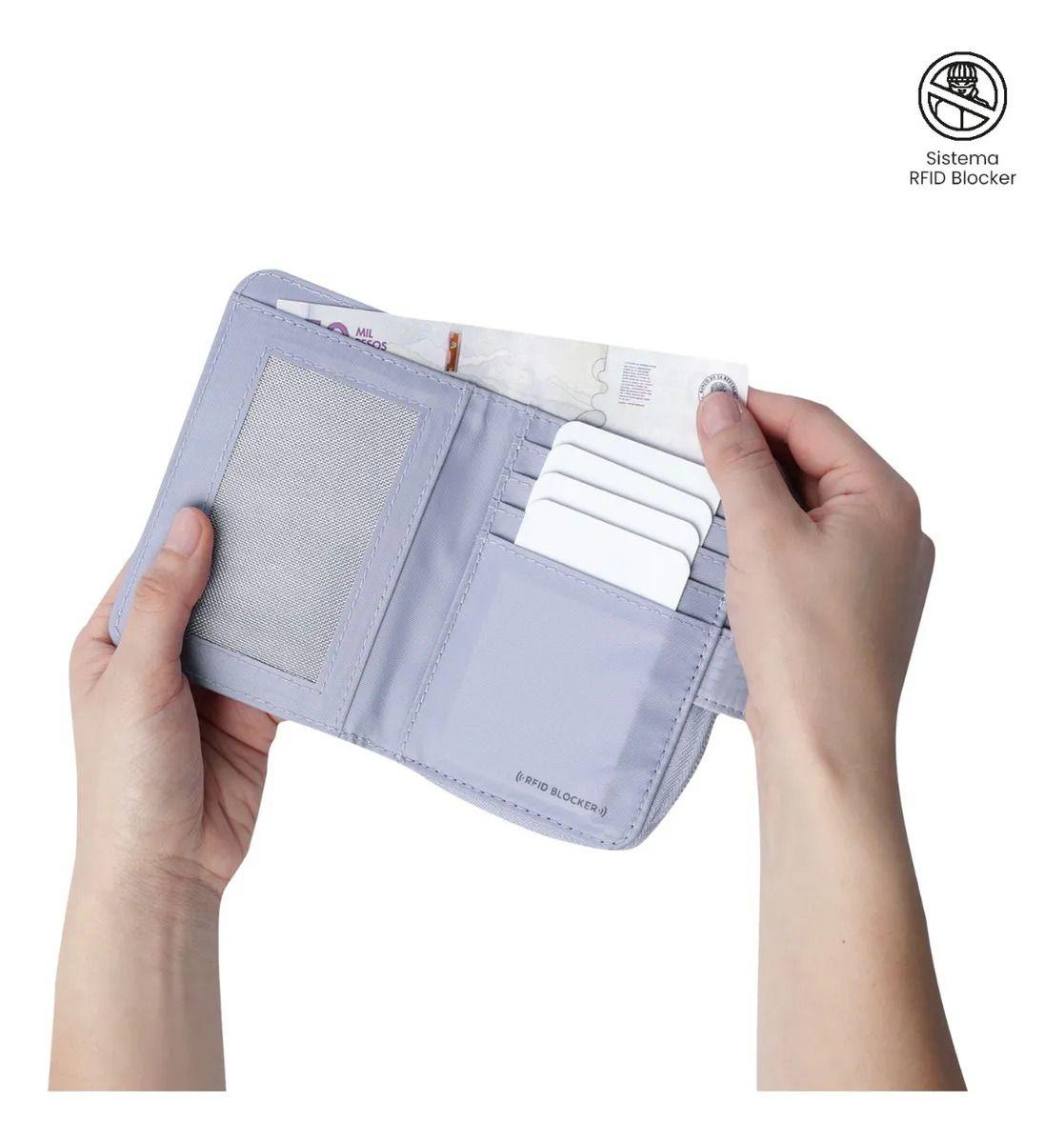 Billetera Texture Twi Con Rfid Blocker Morada-2