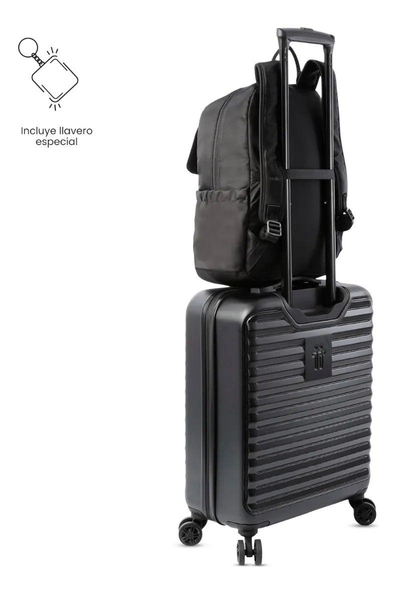 Mochila Universitario Corneana Porta Pc 14  Negro Mujer-5