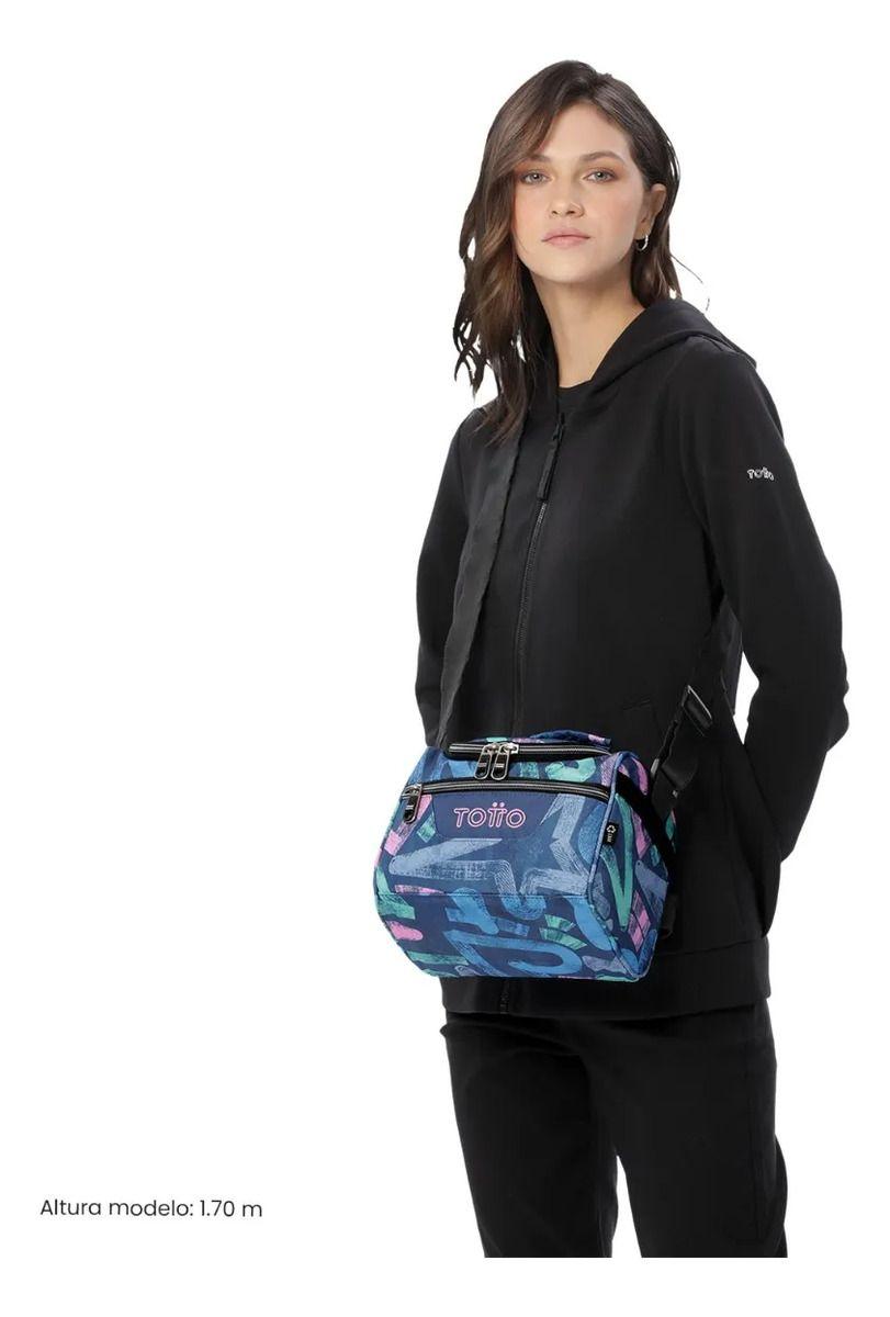 Lonchera Térmica Para Mujer Pizarra Mediano Azul-5