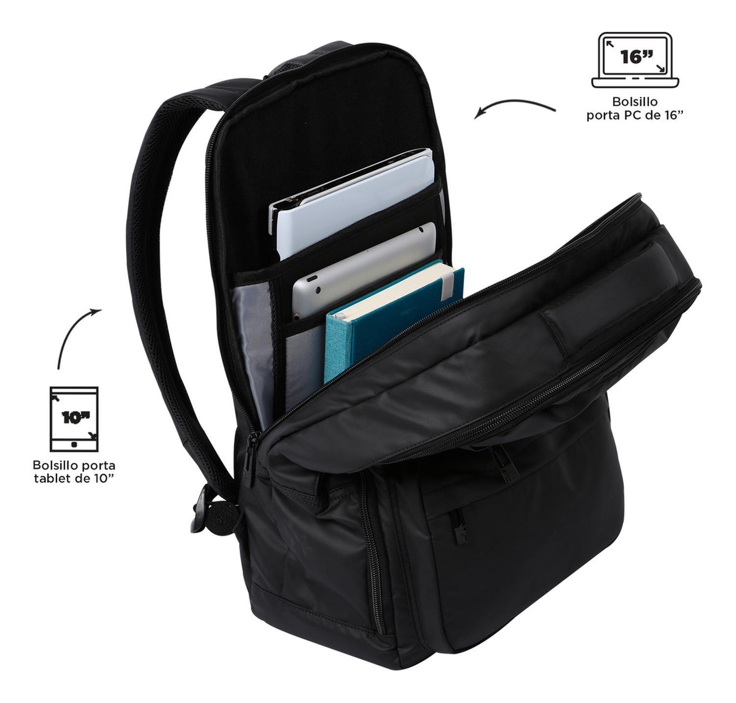 Mochila Ejecutiva Hombre Totto Vidco Negro/black-4