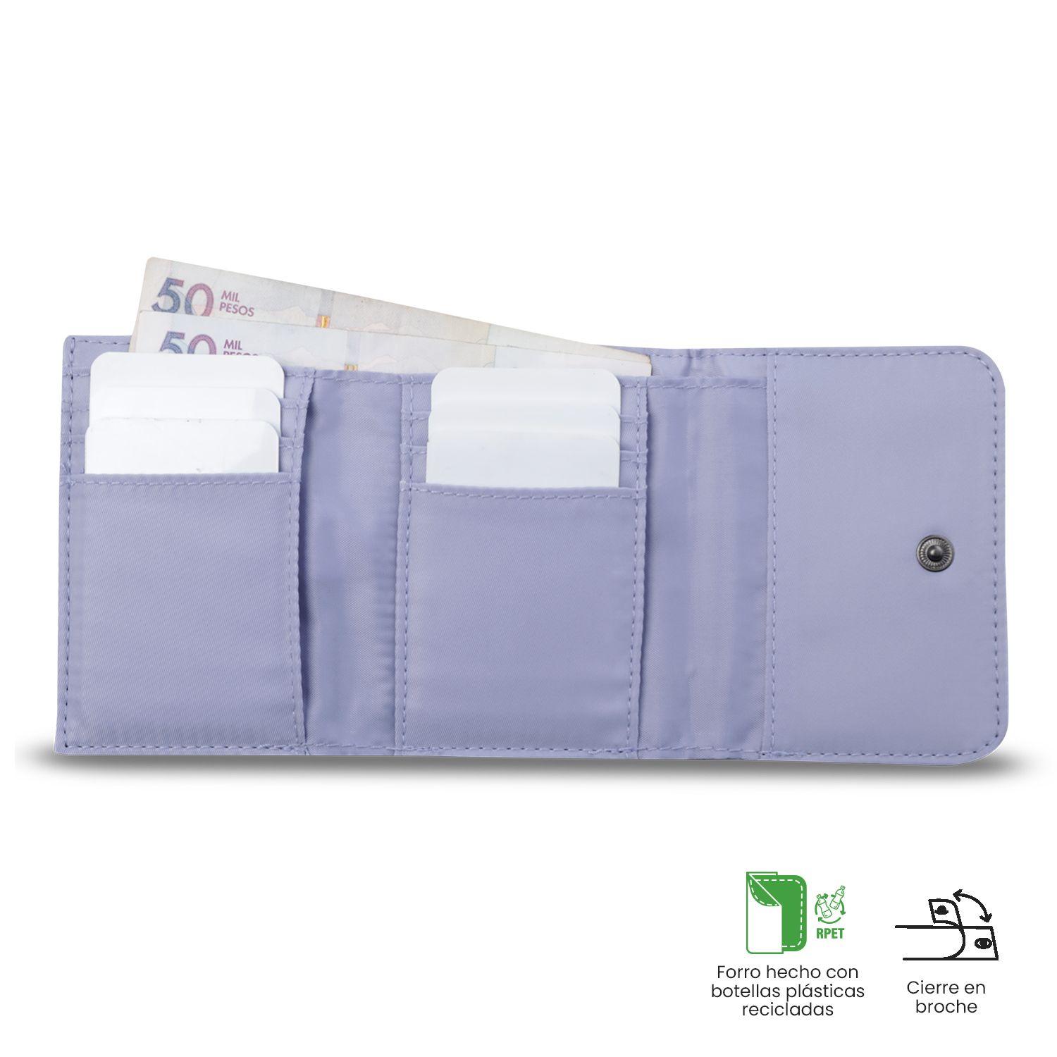 Billetera Totto Mujer Roxanne con RFID Blocker Morada-3