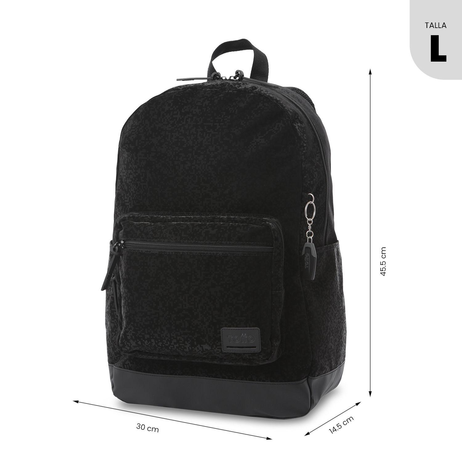 Mochila Universitario  Tocax Porta Pc 14  Negro-2