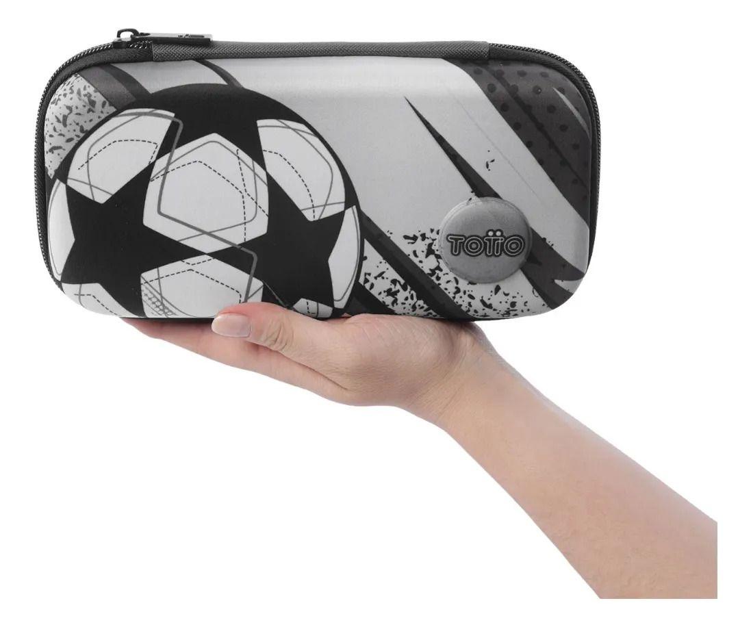 Estuche Escolar Mediana Para Niño Champion Gris-2