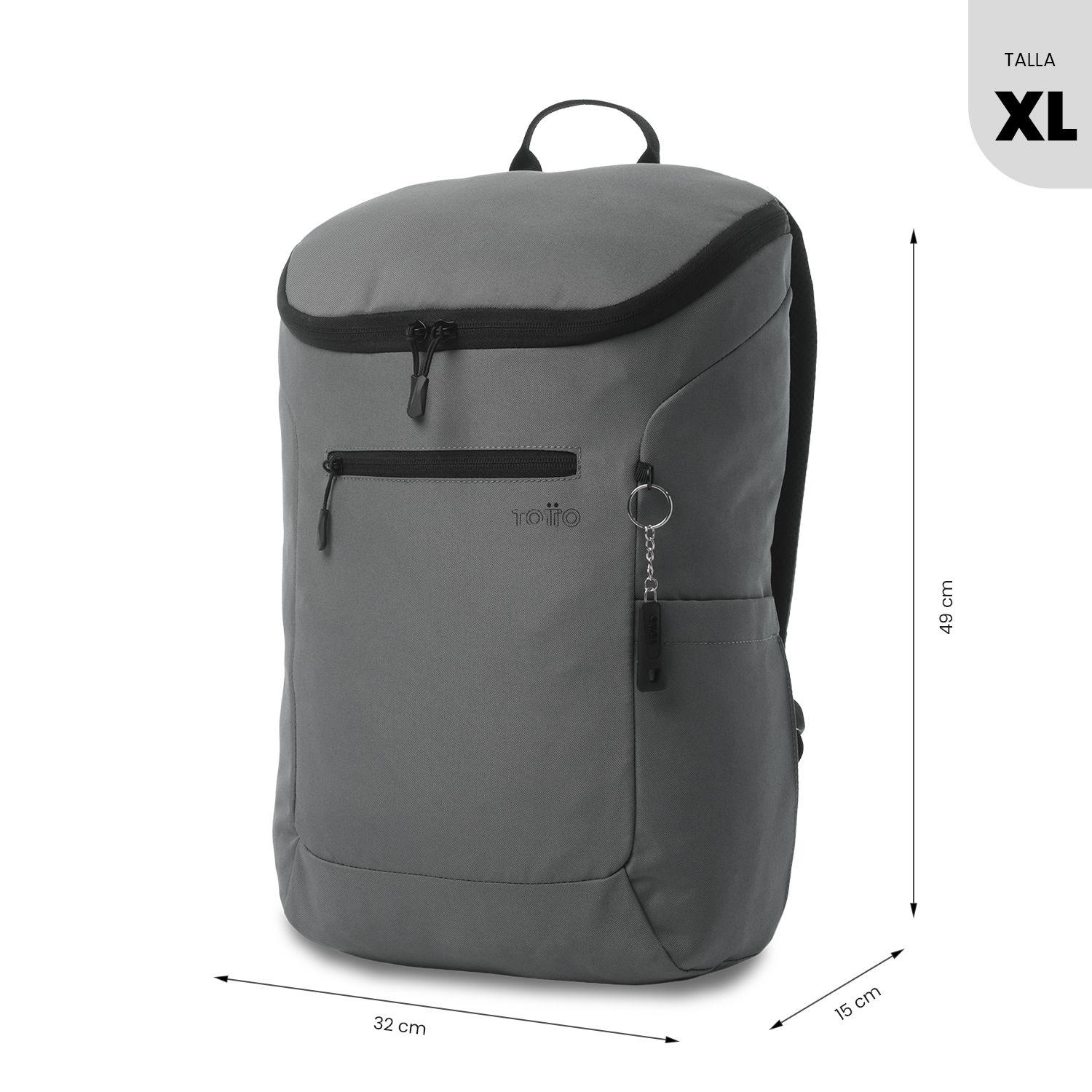 Mochila Ejecutivo Porta PC 15" Rap Gris Hombre-2