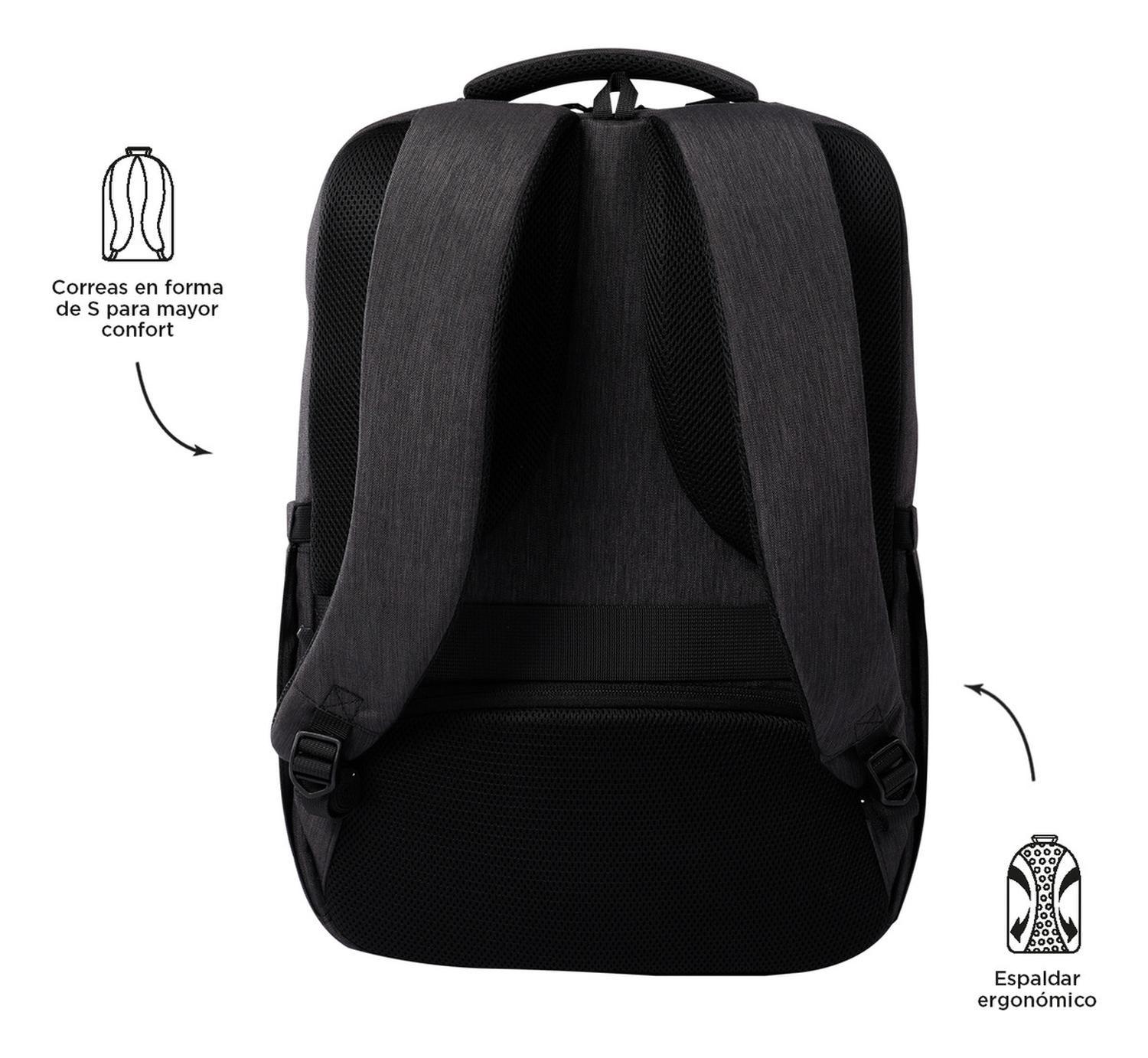 Mochila Ejecutiva Hombre Totto Dallas Negro/black-3