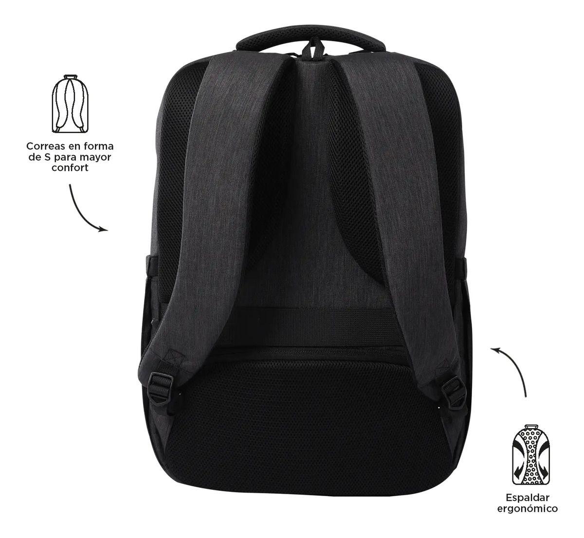 Mochila Ejecutivo Notebook 16  Dallas Negra Hombre Totto-3