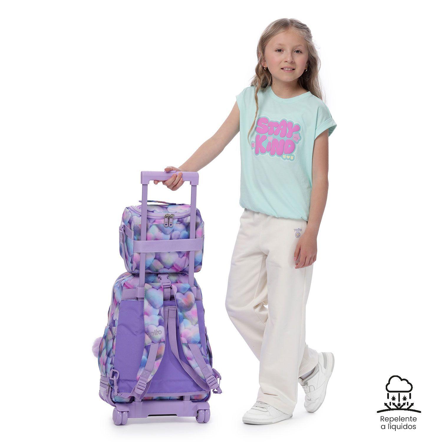 Lonchera Térmica Mujer Resaltador Grande Morada Totto-4