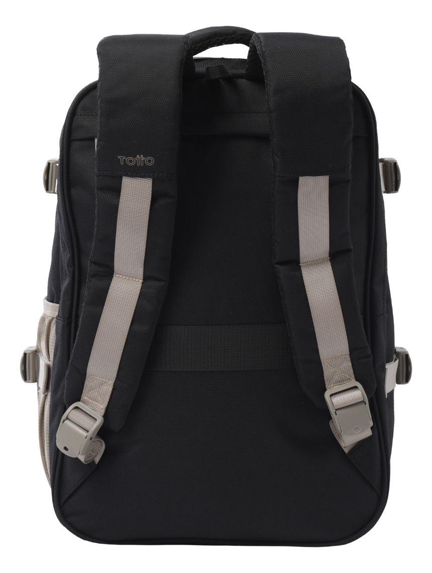 Mochila Totto City M Beige Viaje Cabina Notebook 16"-2