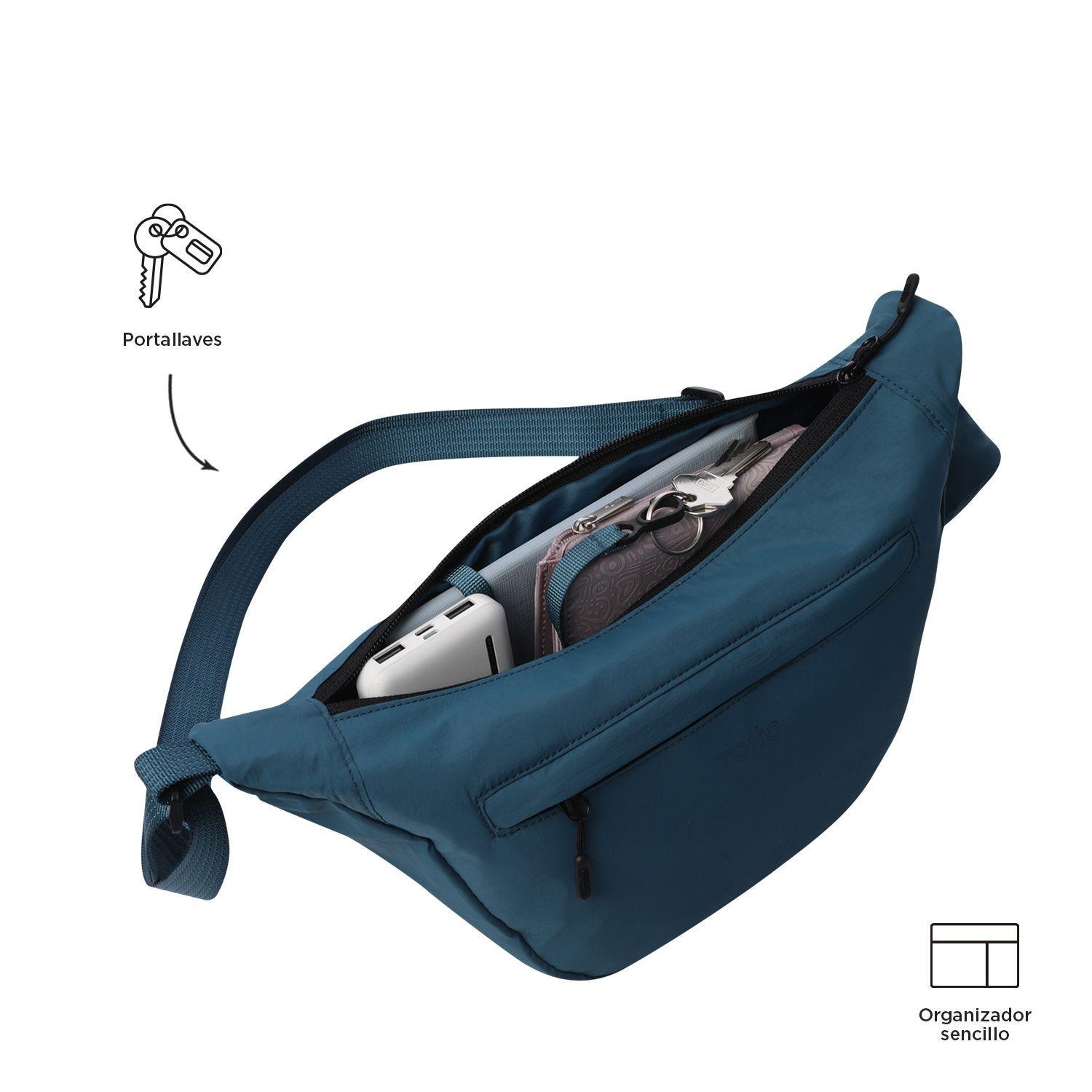Cartera Bandolera Pequeña Rowan Crossbody Azul Para MujerTotto-3
