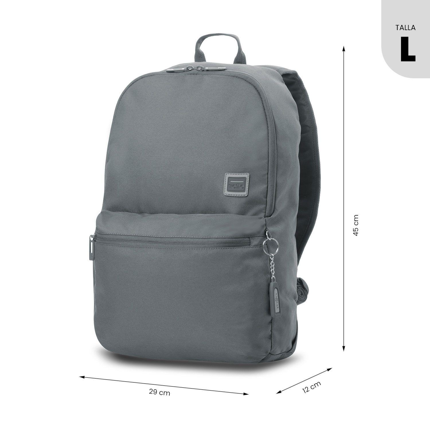 Mochila Universitaria Dragonar Porta Notebook 15" Gris-2
