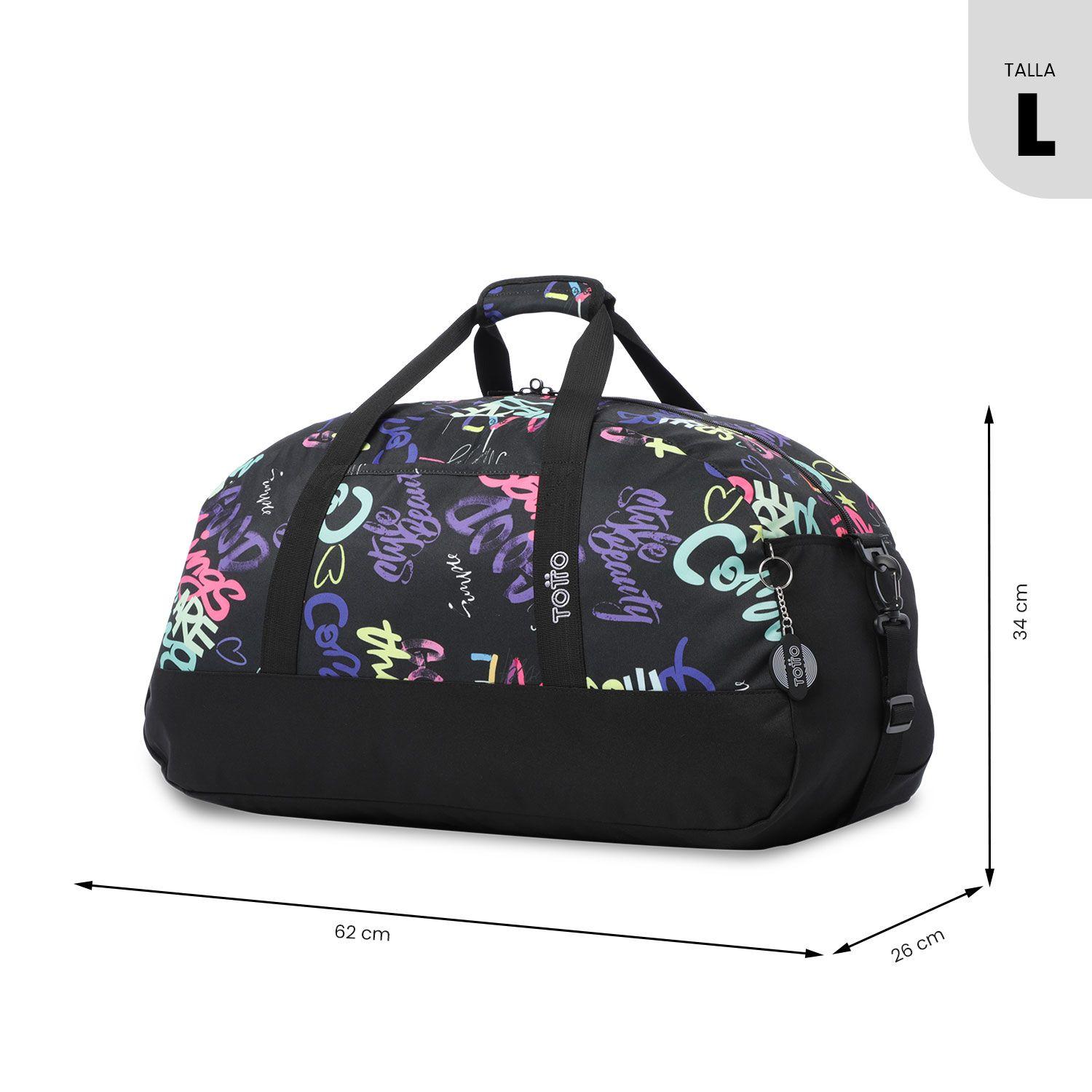 Bolso Deportivo De Viaje Active Grande Color Negro-3