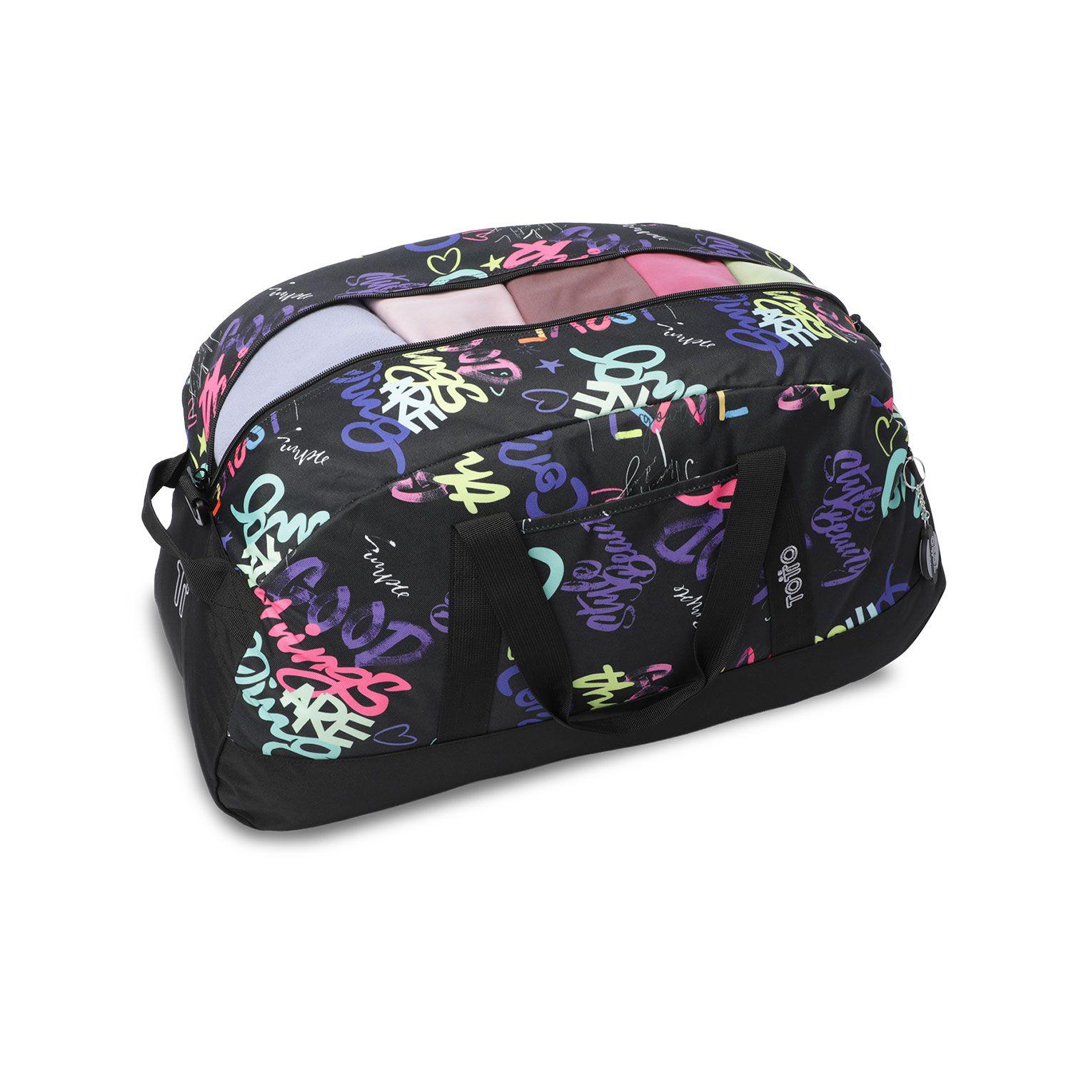 Bolso Deportivo De Viaje Active Grande Color Negro-4
