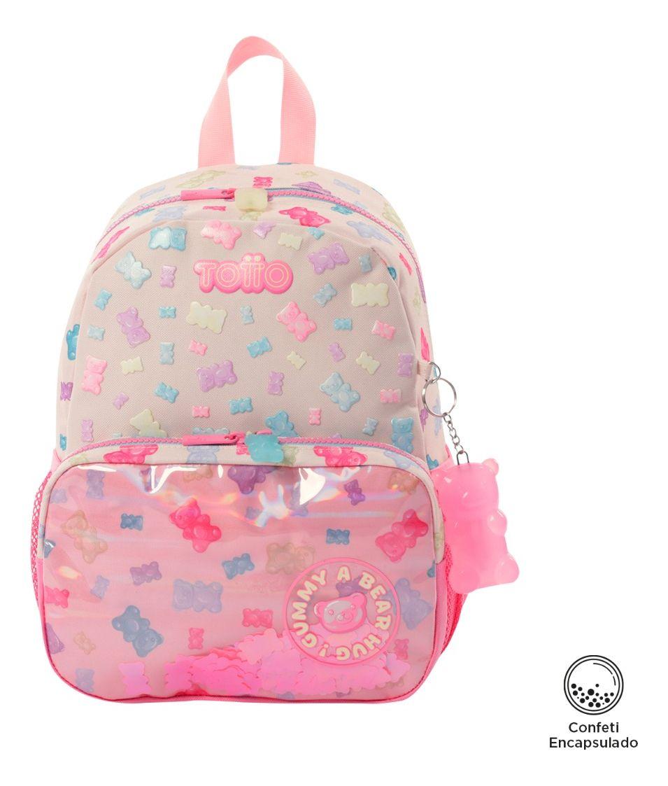 Mochila Escolar Infantil Totto Classic Gummy Bear 7L Niña S-0