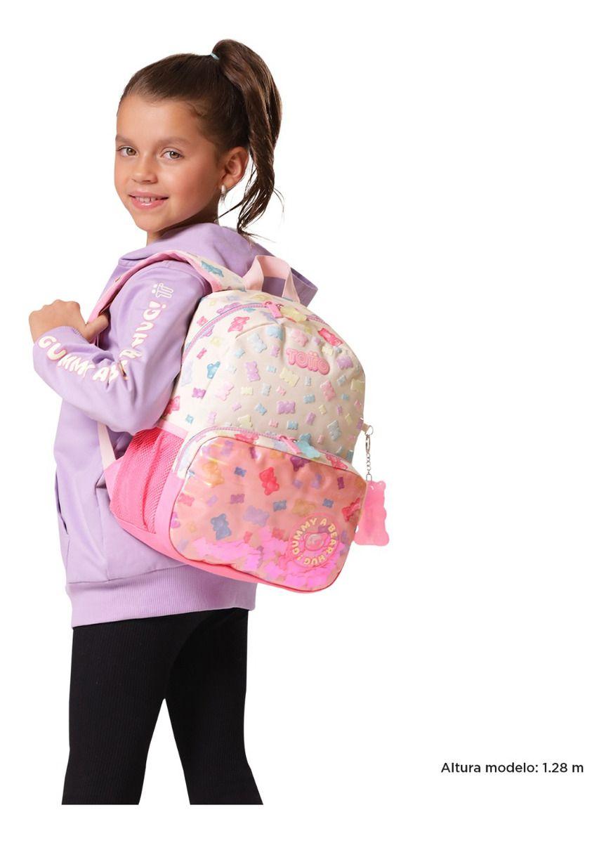 Mochila Escolar Infantil Totto Classic Gummy Bear 7L Niña S-1