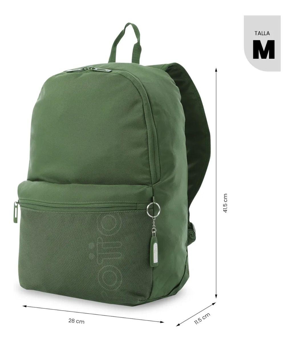 Mochila Universitario Porta Pc 13  Dragonar 2.0 Verde Hombre-2